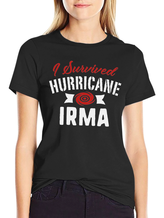 I Survived Hurricane Irma Black T-Shirt