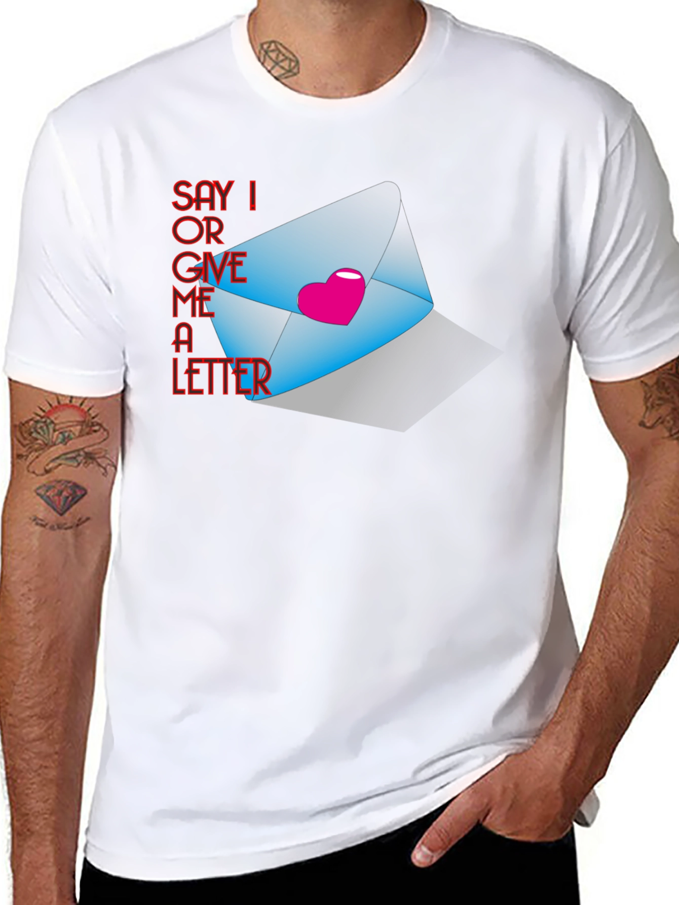 Say I Love You Letter Graphic Tee