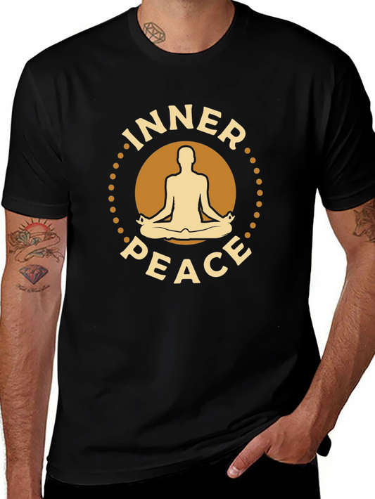 Inner Peace Yoga Meditation Graphic T-Shirt
