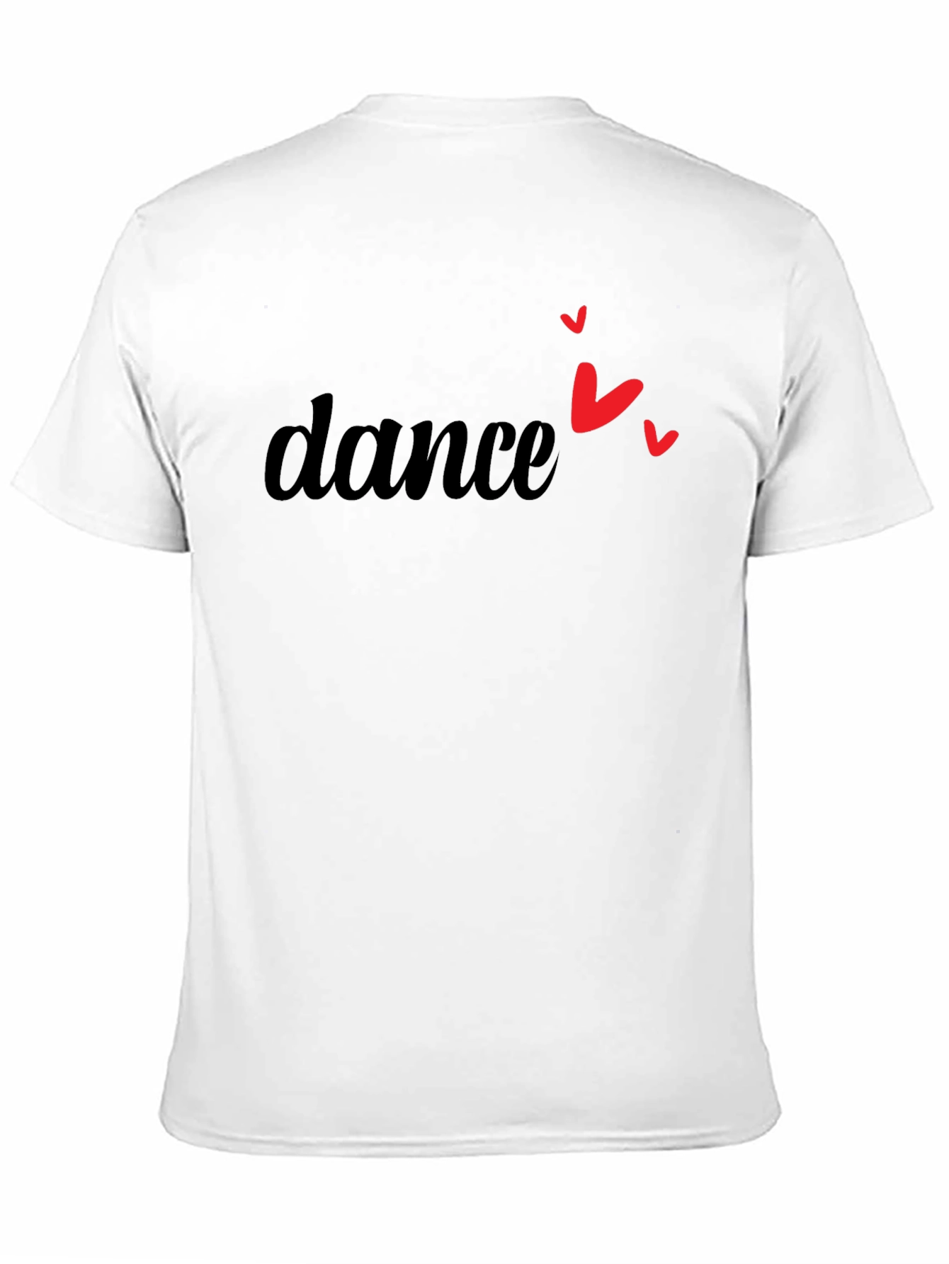 Dance with Heart Tee - Stylish Black T-Shirt