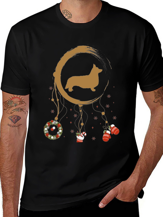 Corgi Dreamcatcher Christmas T-Shirt