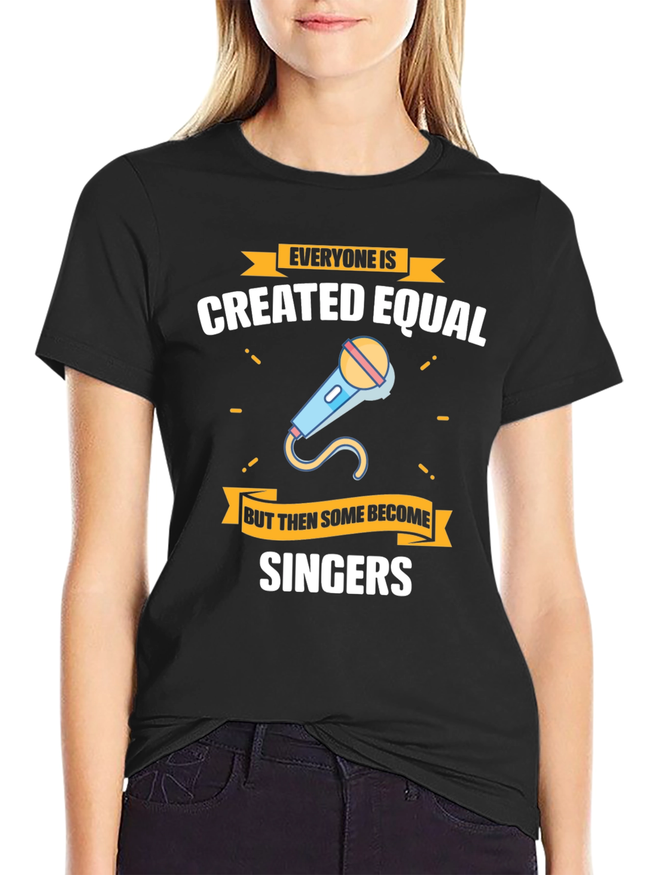Everyone Created Equal Singers Black Tee