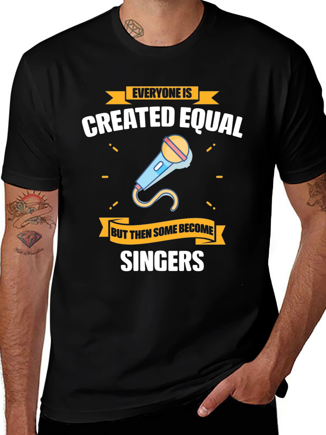 Everyone Created Equal Singers Black Tee