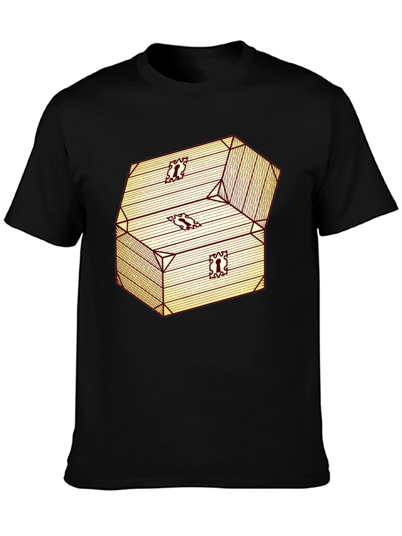 Chest Graphic Black T-Shirt