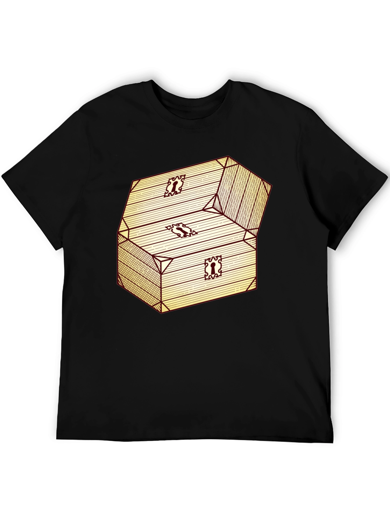Chest Graphic Black T-Shirt