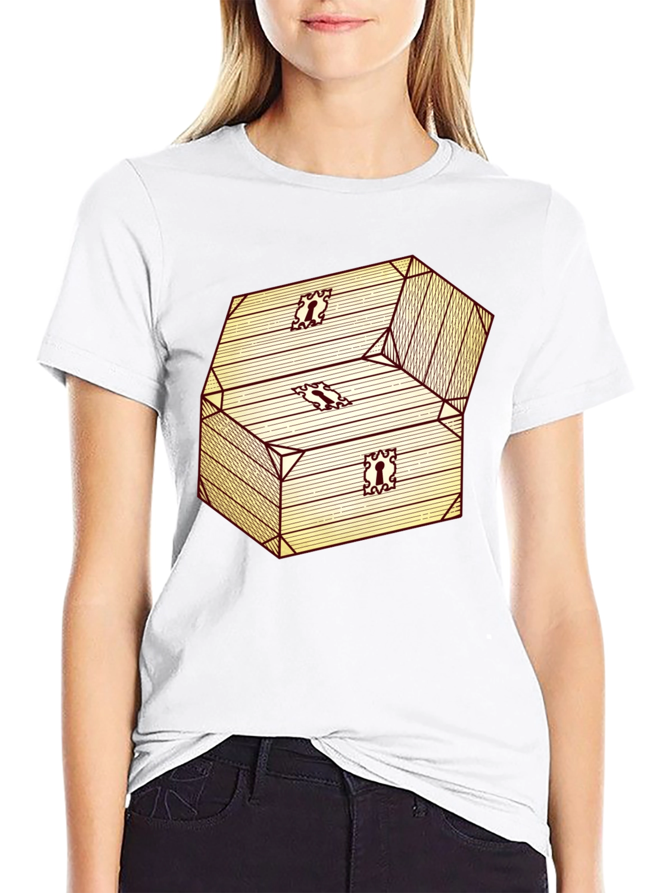Chest Graphic Black T-Shirt
