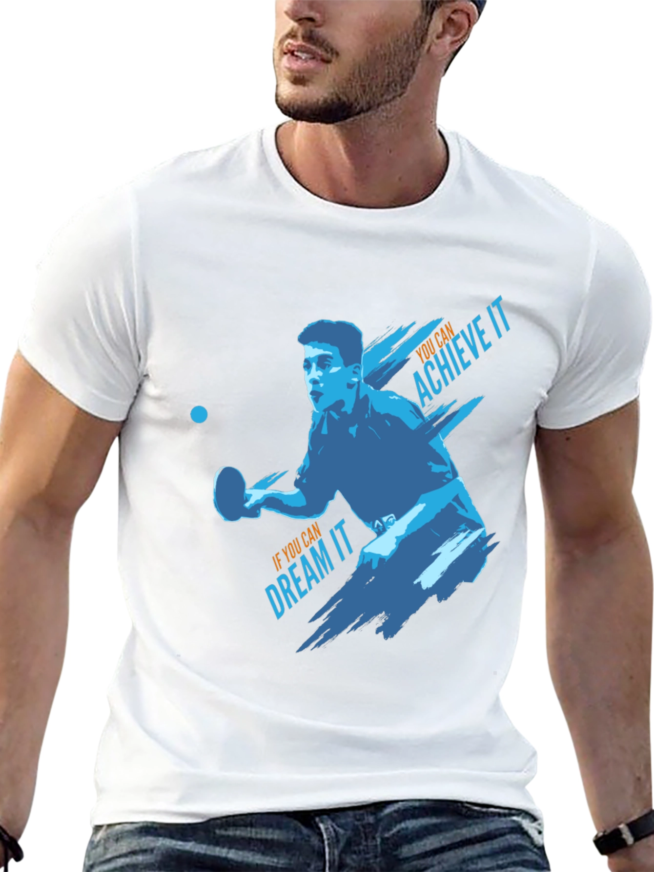 Table Tennis Graphic Tee - Achieve Your Dreams