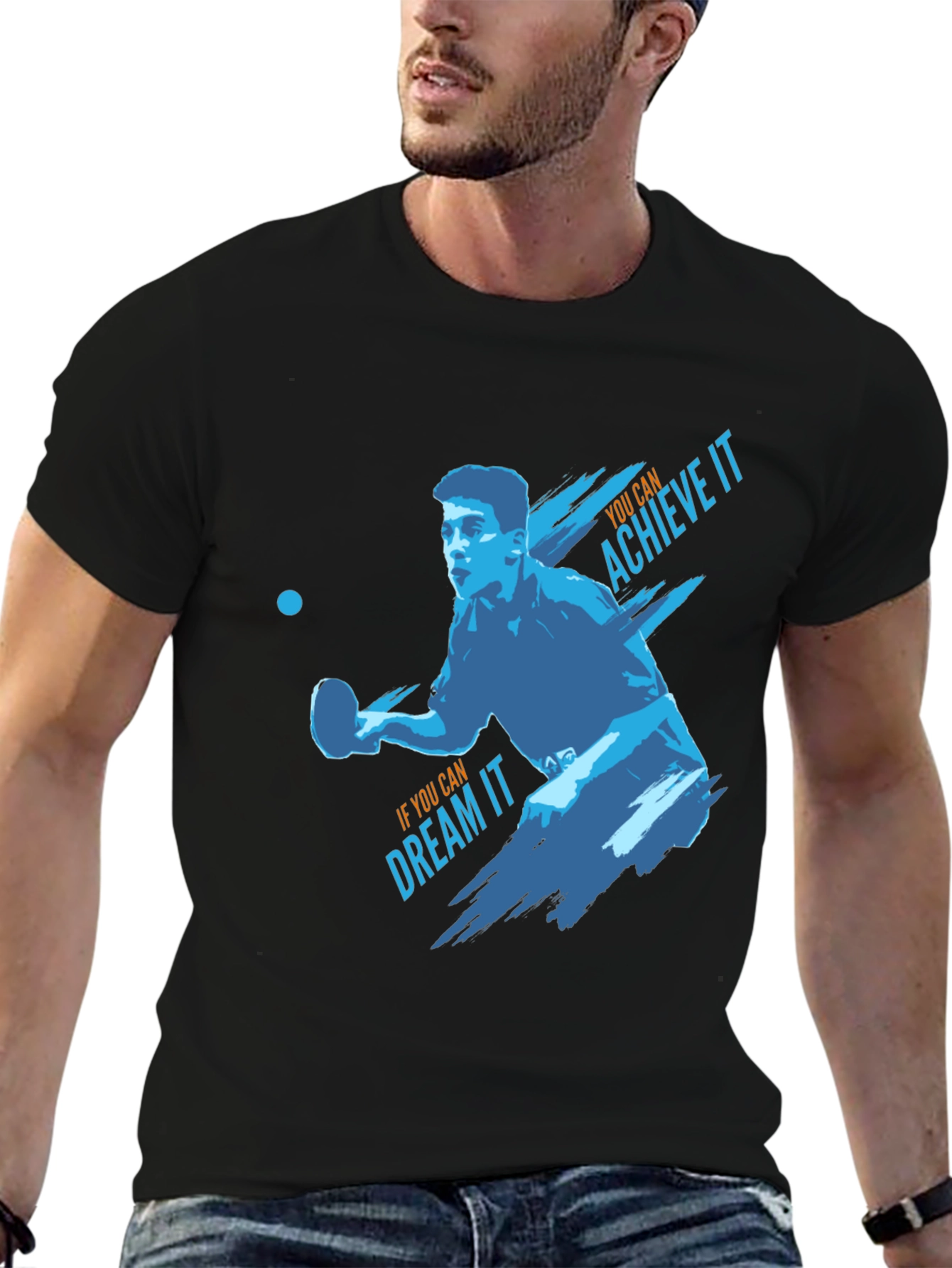 Table Tennis Graphic Tee - Achieve Your Dreams