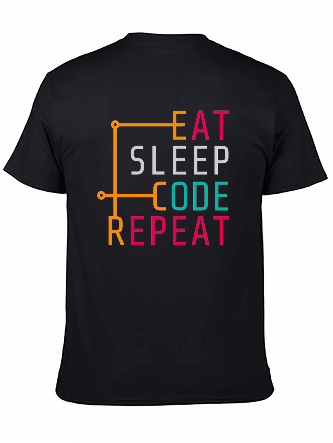 Eat Sleep Code Repeat Black T-Shirt