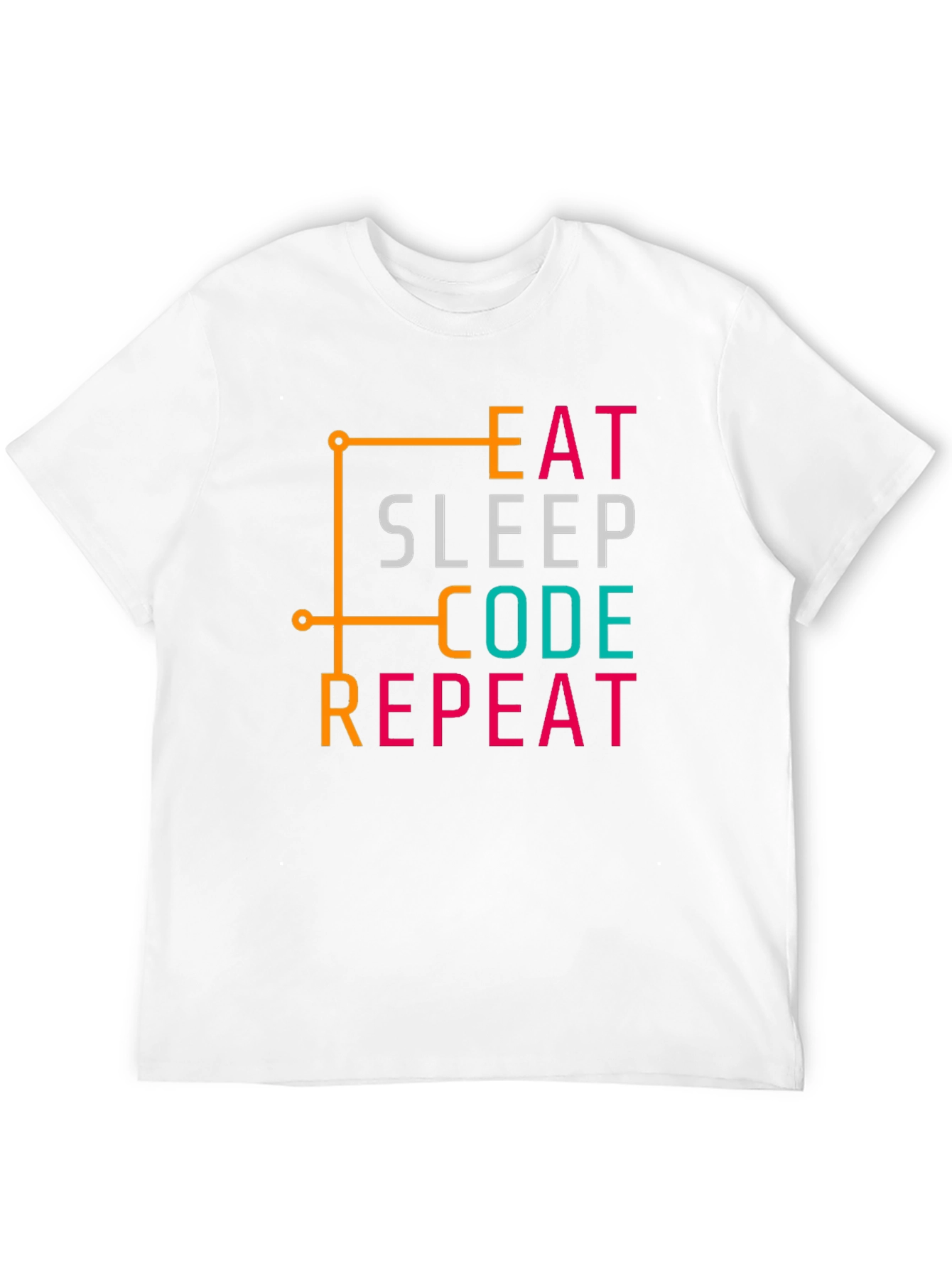 Eat Sleep Code Repeat Black T-Shirt