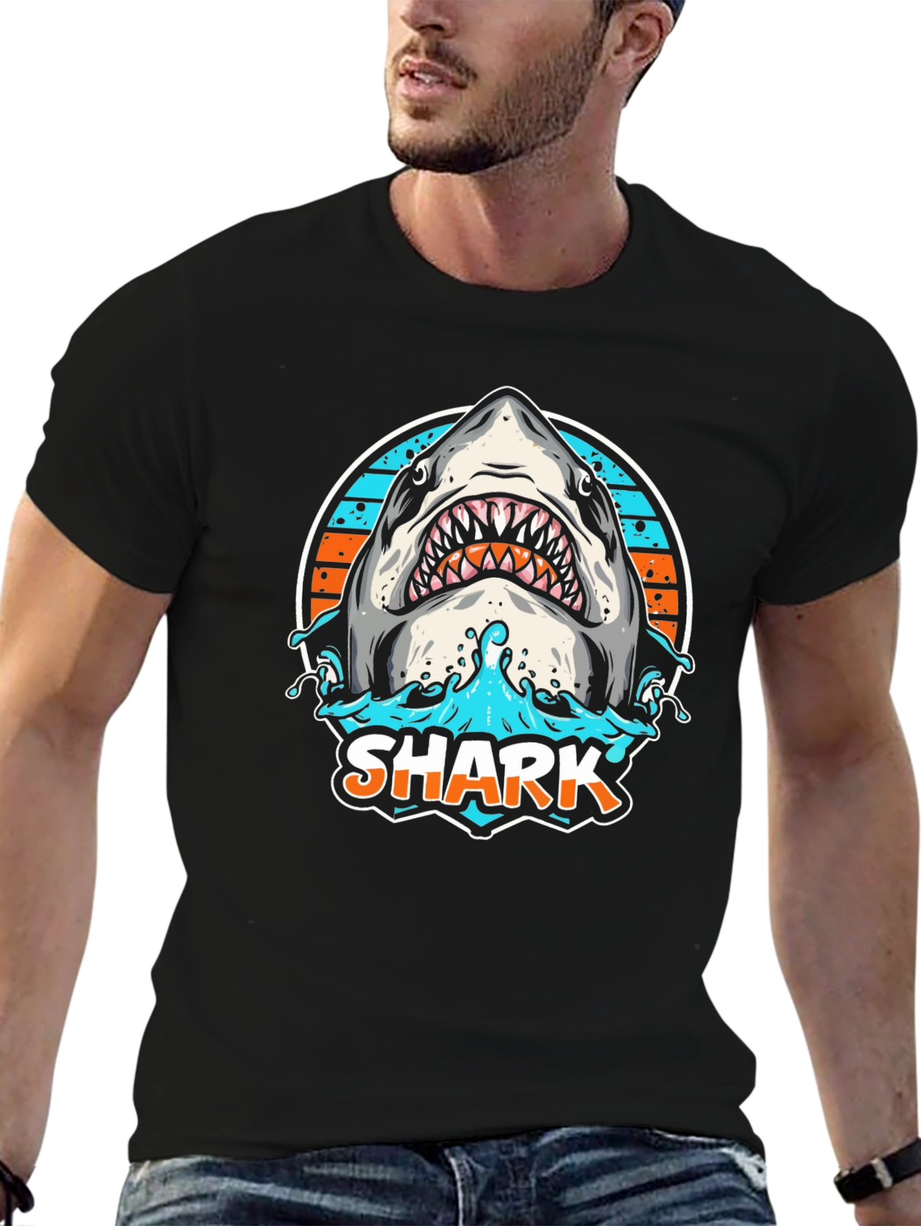 Shark Graphic T-Shirt -  Ocean Predator Design