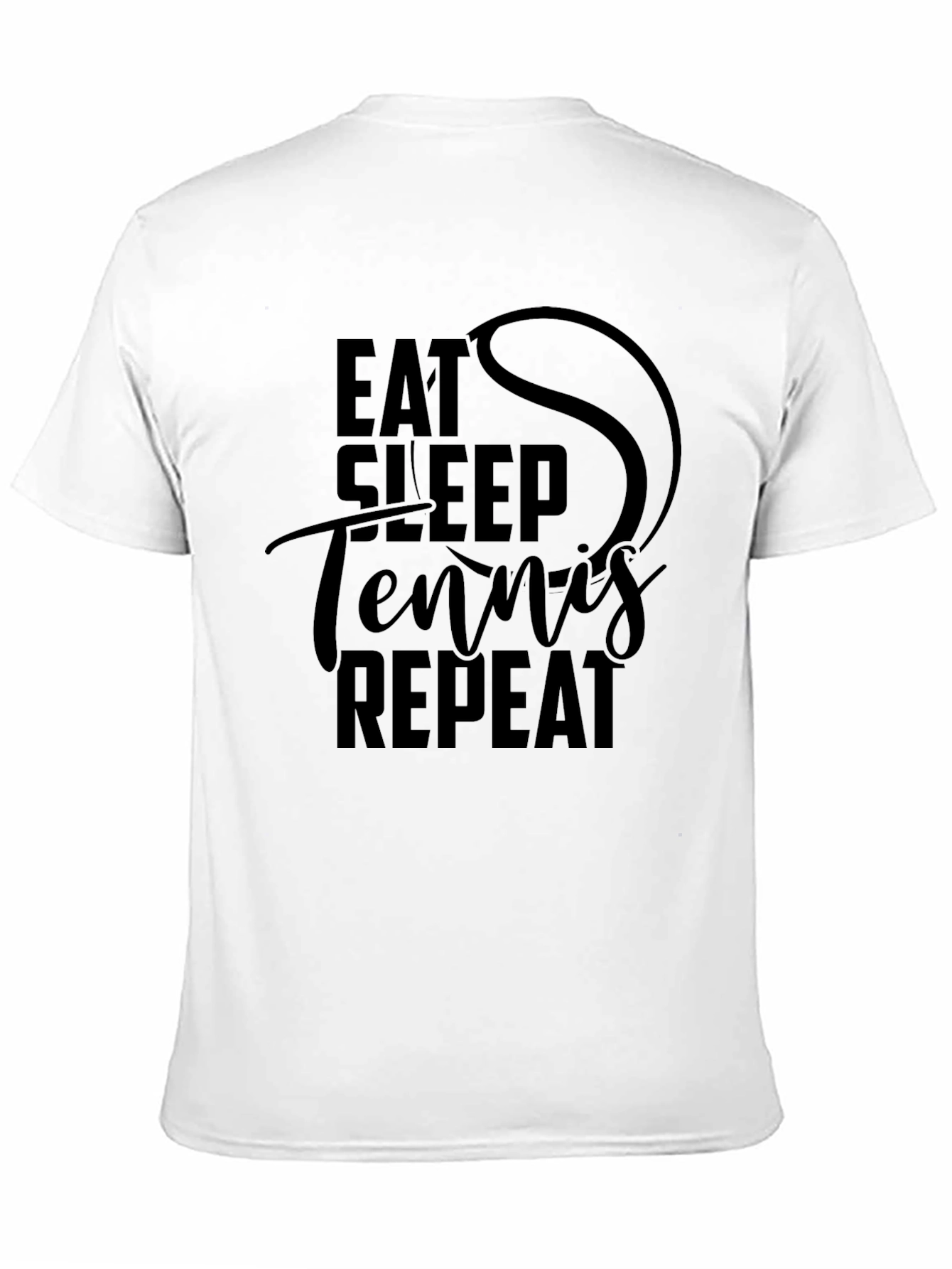 Eat Sleep Tennis Repeat Graphic T-Shirt