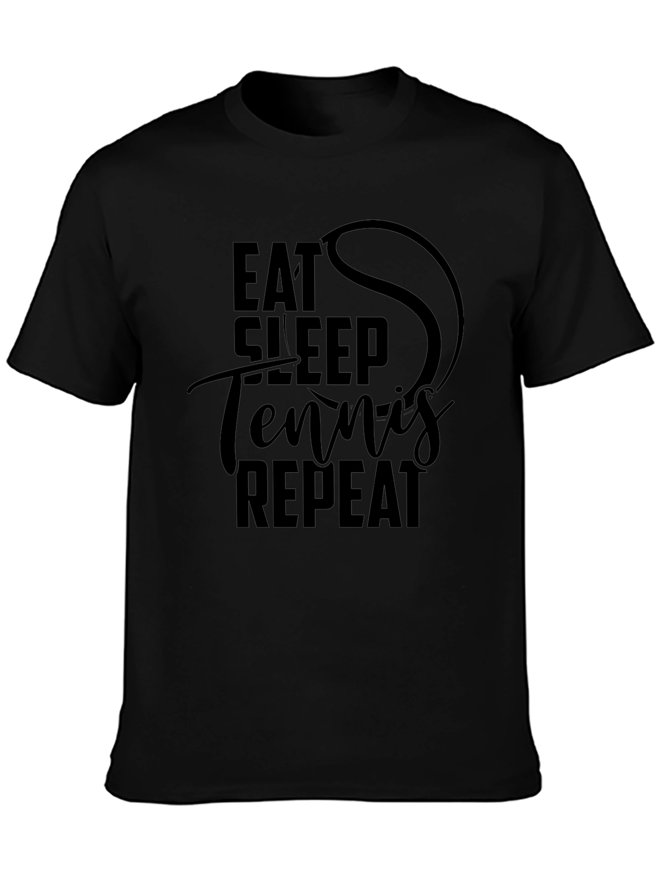Eat Sleep Tennis Repeat Graphic T-Shirt