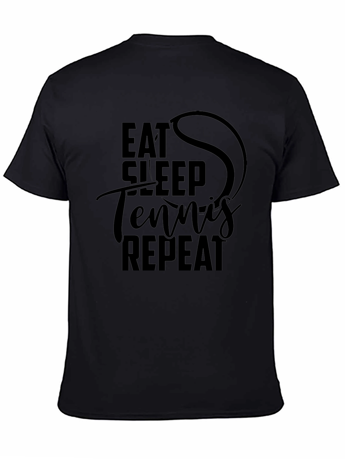 Eat Sleep Tennis Repeat Graphic T-Shirt