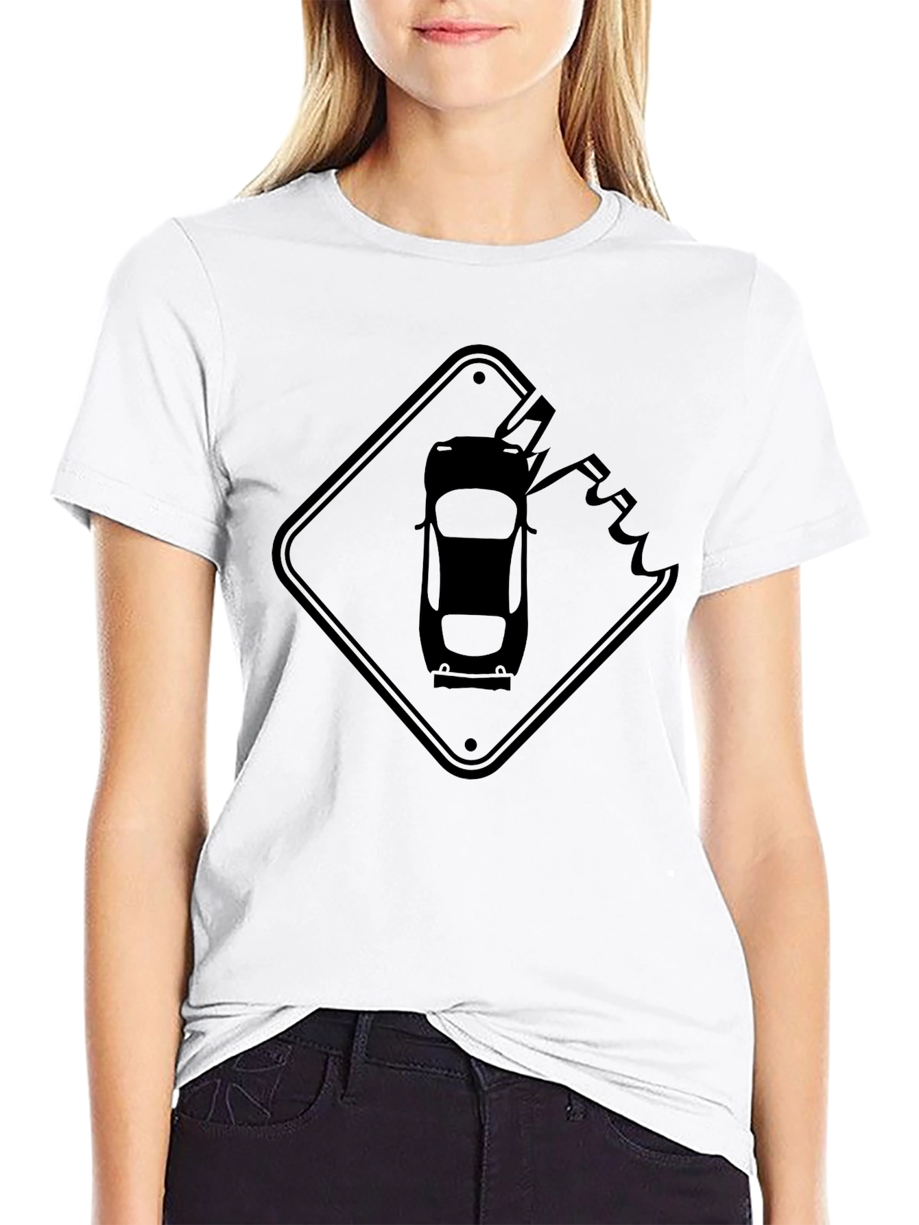 Road Rage Ahead T-Shirt - Black Cotton Tee