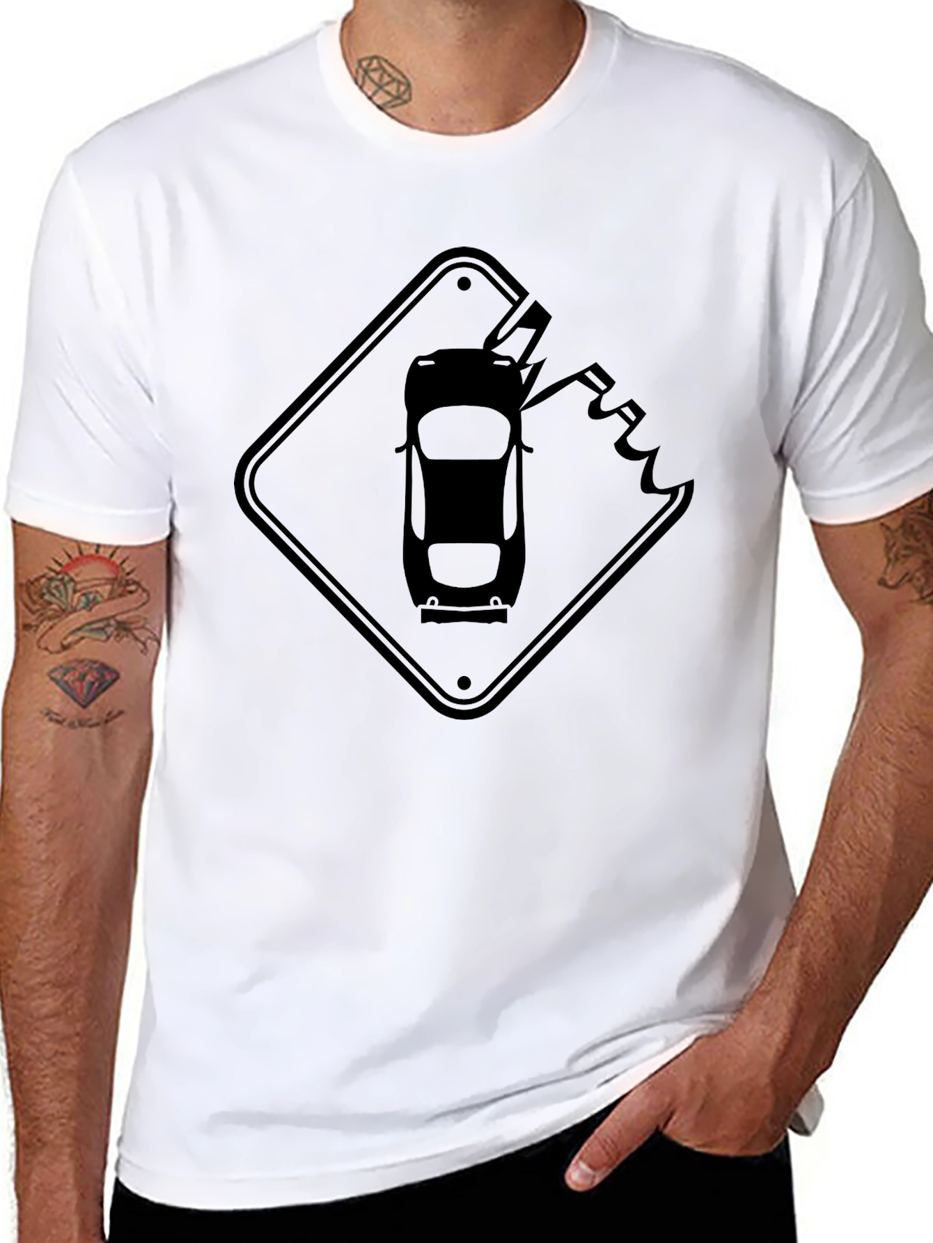 Road Rage Ahead T-Shirt - Black Cotton Tee