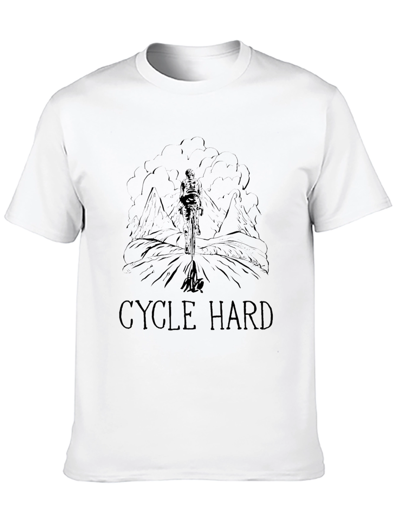 Cycle Hard Black T-Shirt - Ride On!