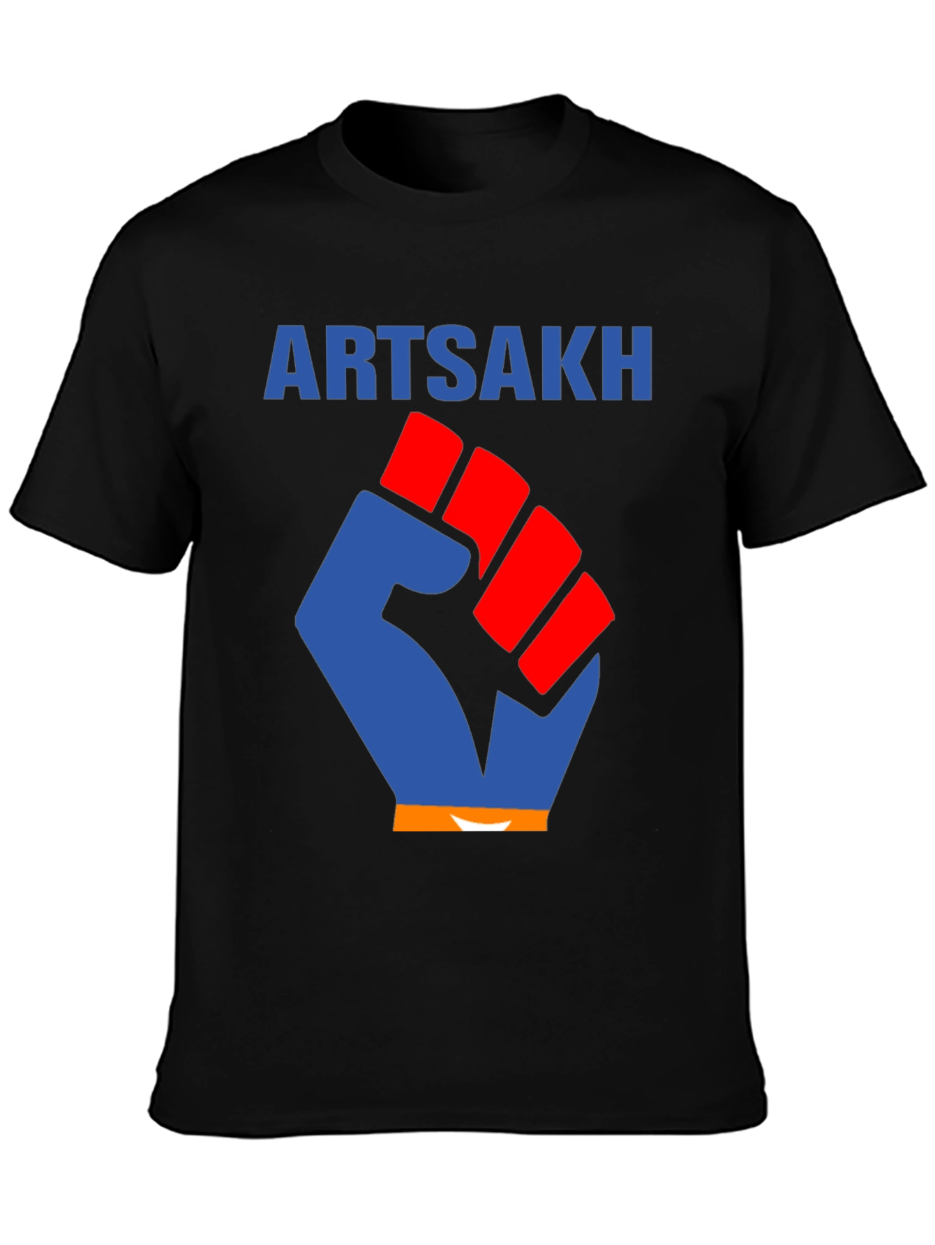 Artsakh Fist Graphic Tee - Black Cotton T-Shirt