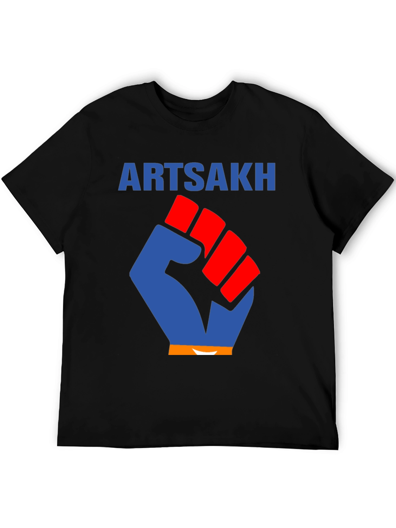Artsakh Fist Graphic Tee - Black Cotton T-Shirt
