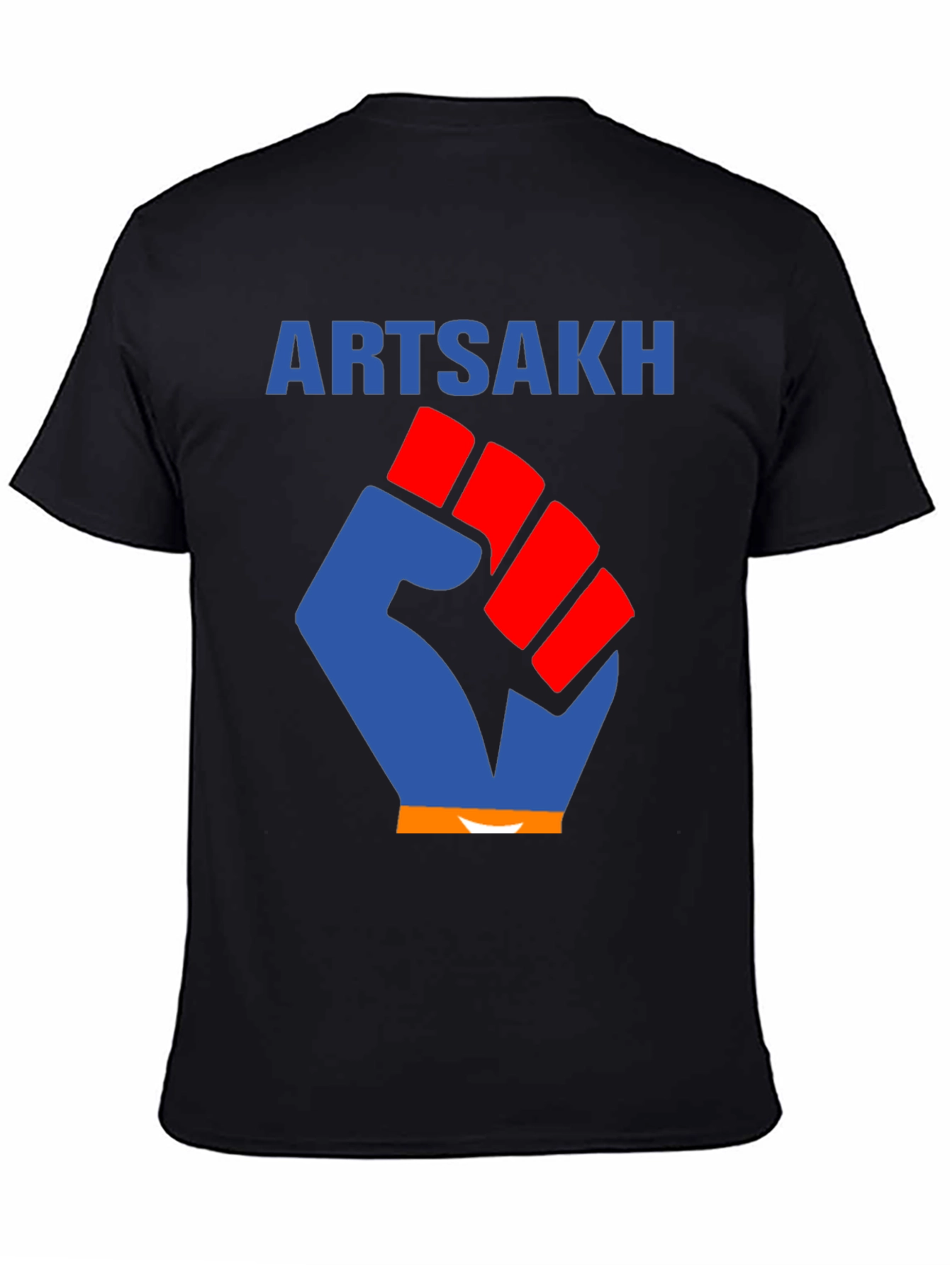 Artsakh Fist Graphic Tee - Black Cotton T-Shirt