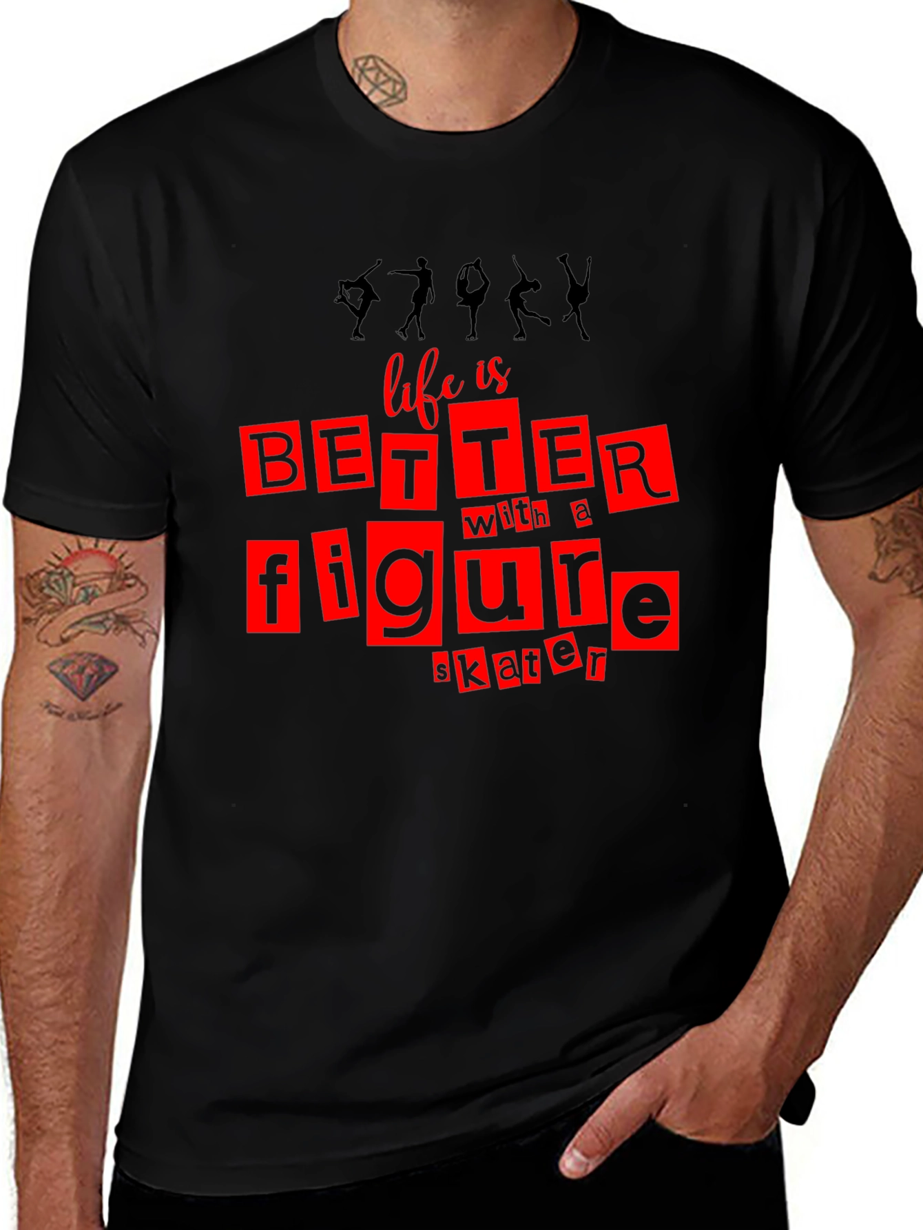 Figure Skater Graphic T-Shirt