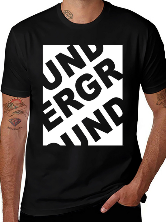 Underground Black Graphic T-Shirt