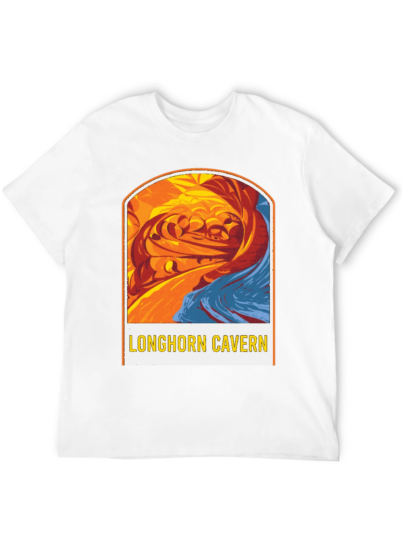 Longhorn Cavern Graphic Tee - Black Cotton Blend