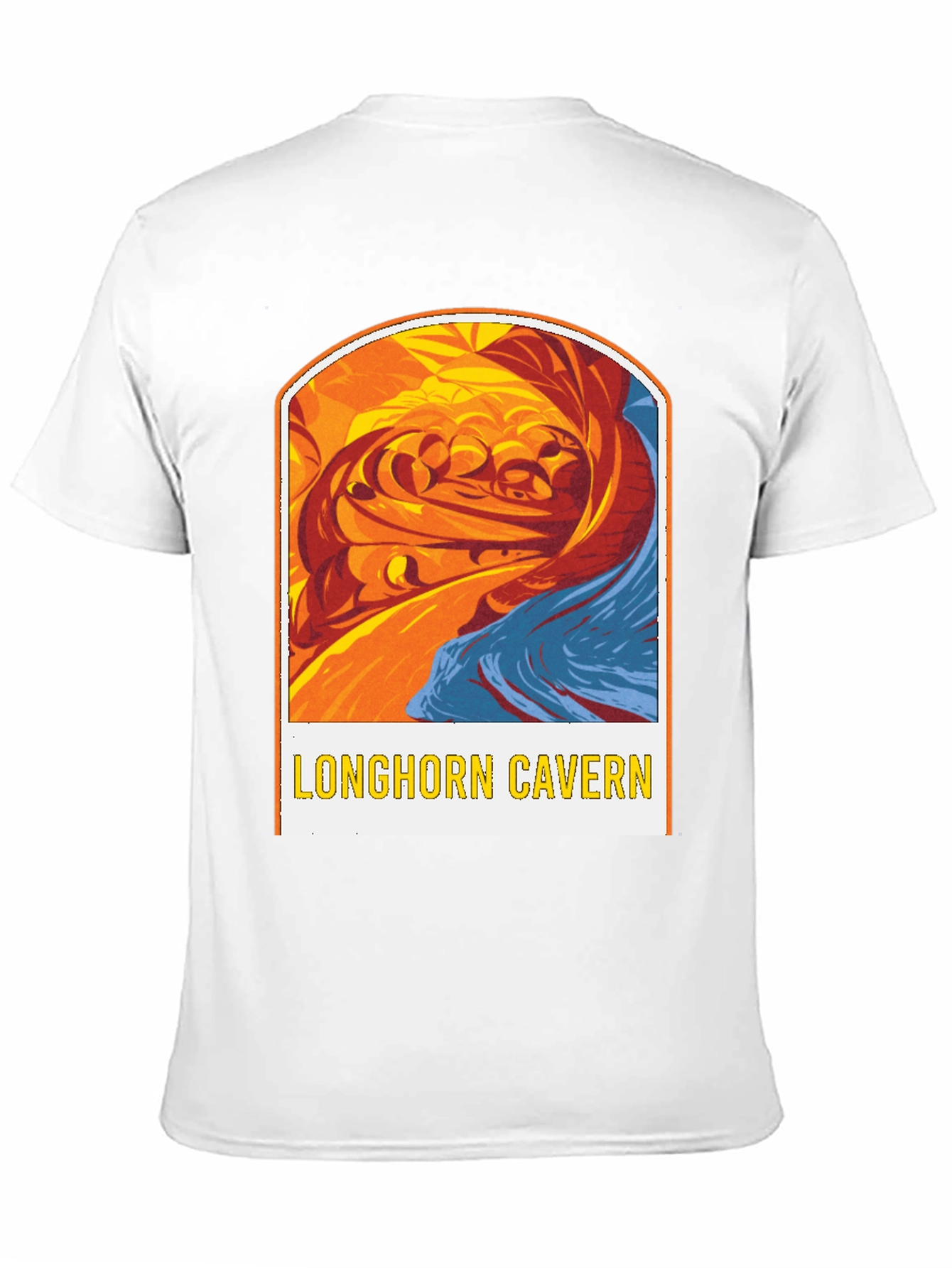Longhorn Cavern Graphic Tee - Black Cotton Blend