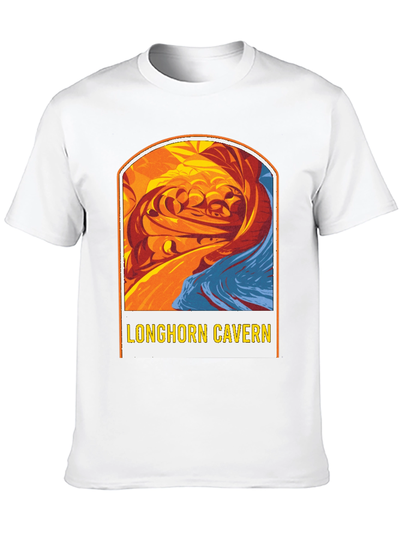 Longhorn Cavern Graphic Tee - Black Cotton Blend