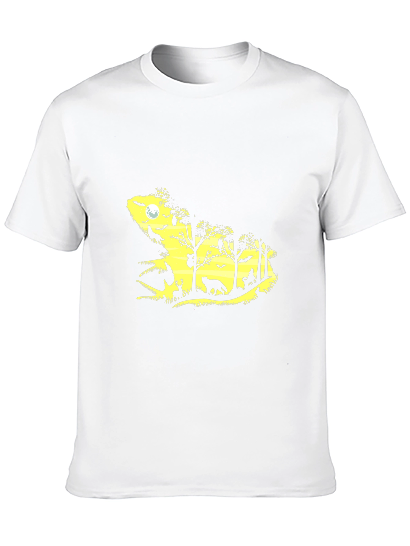 Nature Silhouette Graphic Tee - Black T-Shirt