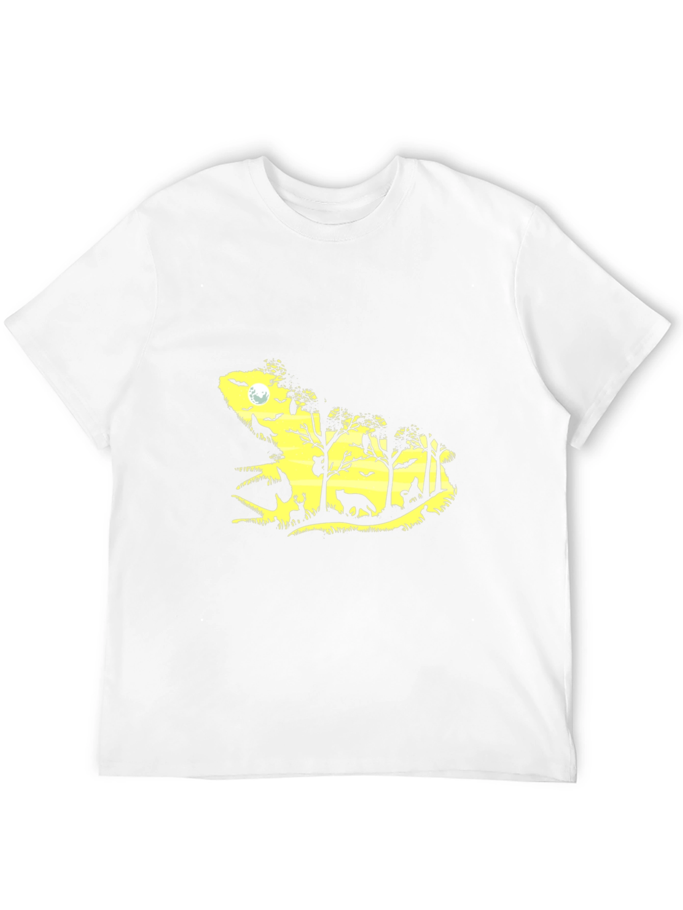 Nature Silhouette Graphic Tee - Black T-Shirt