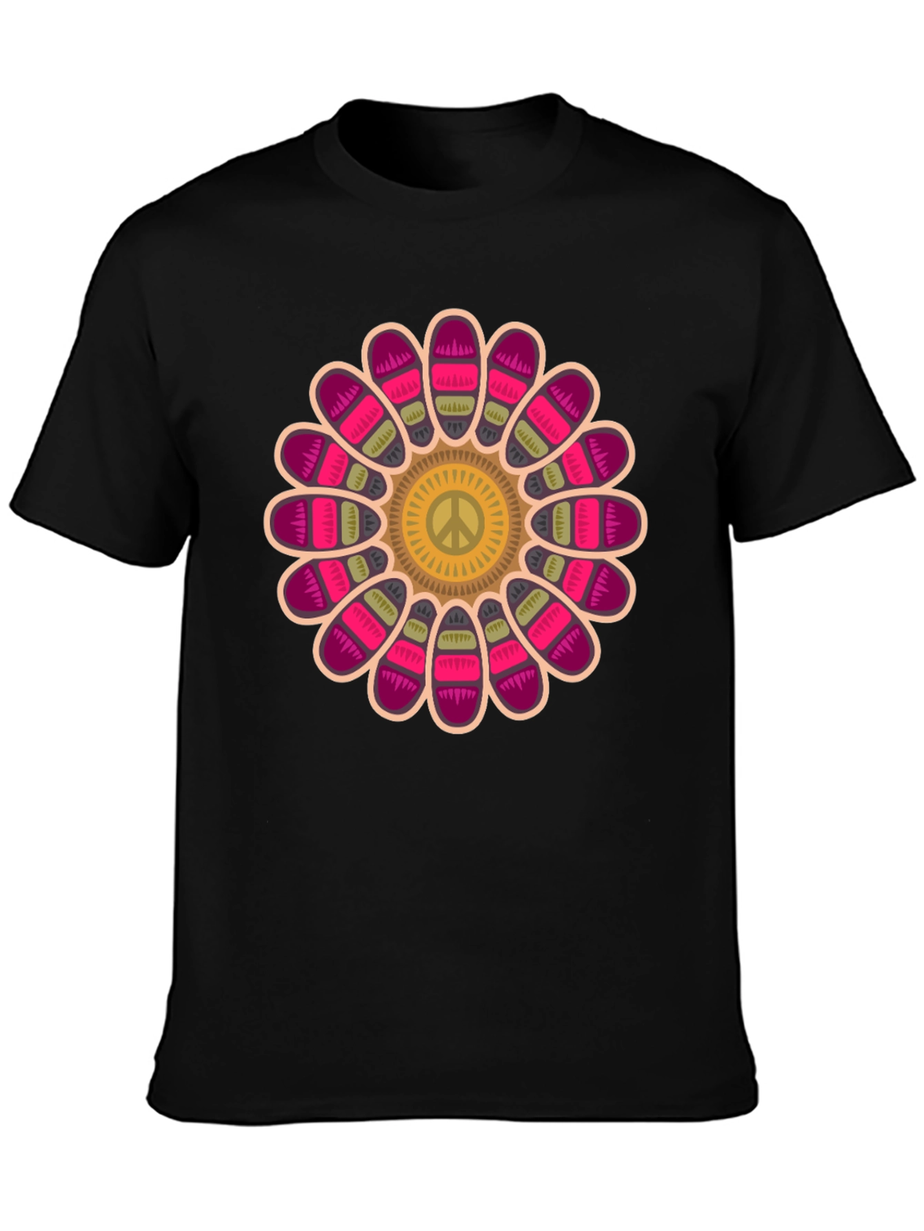 Peace Flower Graphic T-Shirt