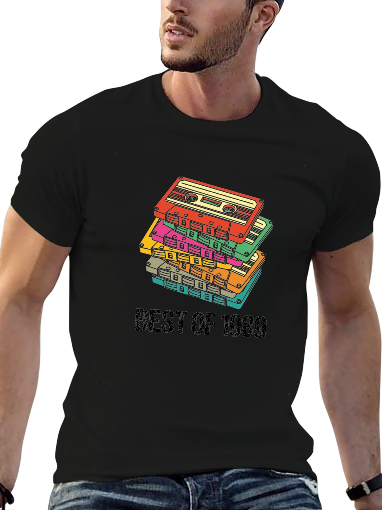 Best of 1989 Retro Cassette Stack T-Shirt