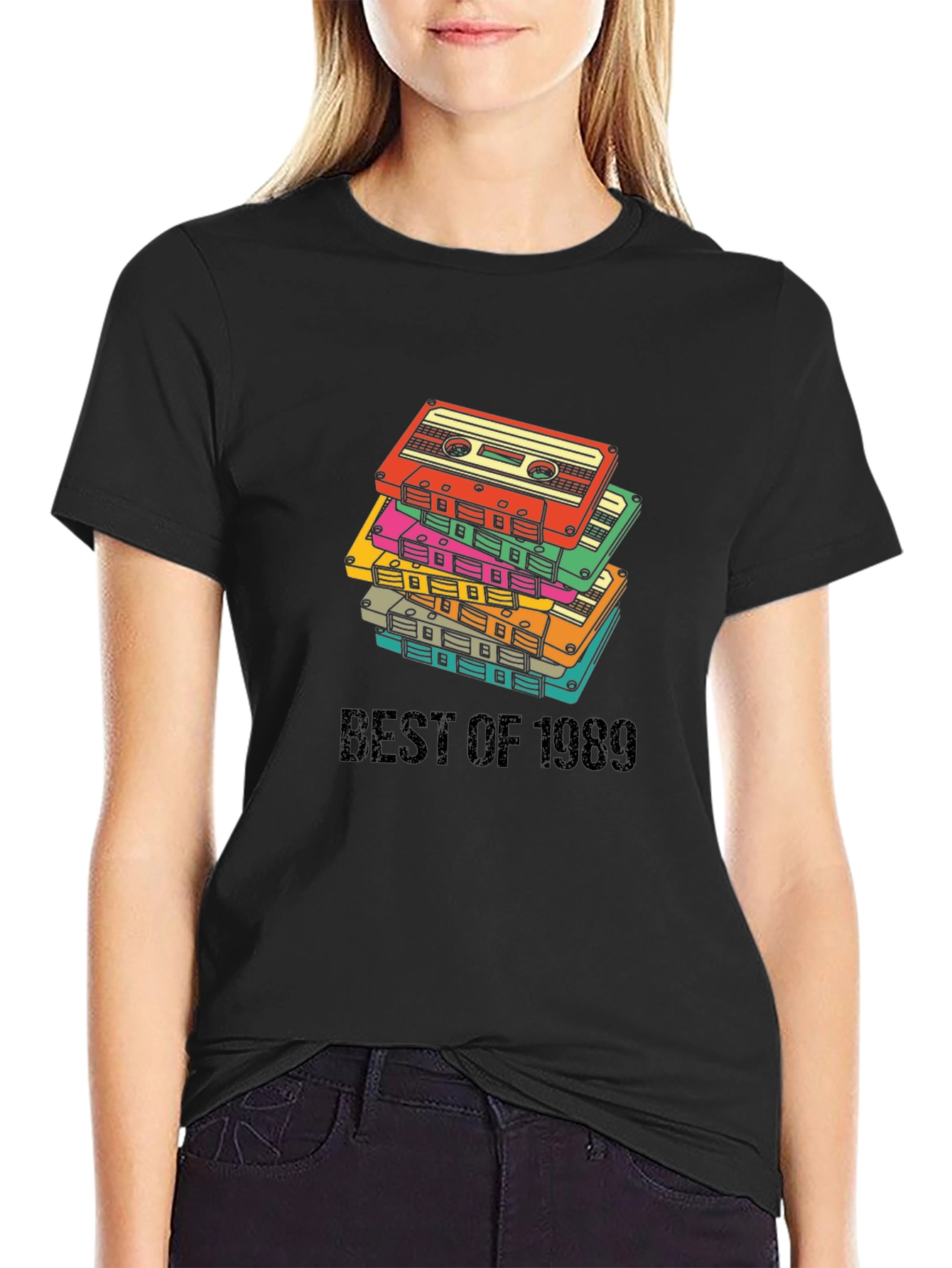 Best of 1989 Retro Cassette Stack T-Shirt