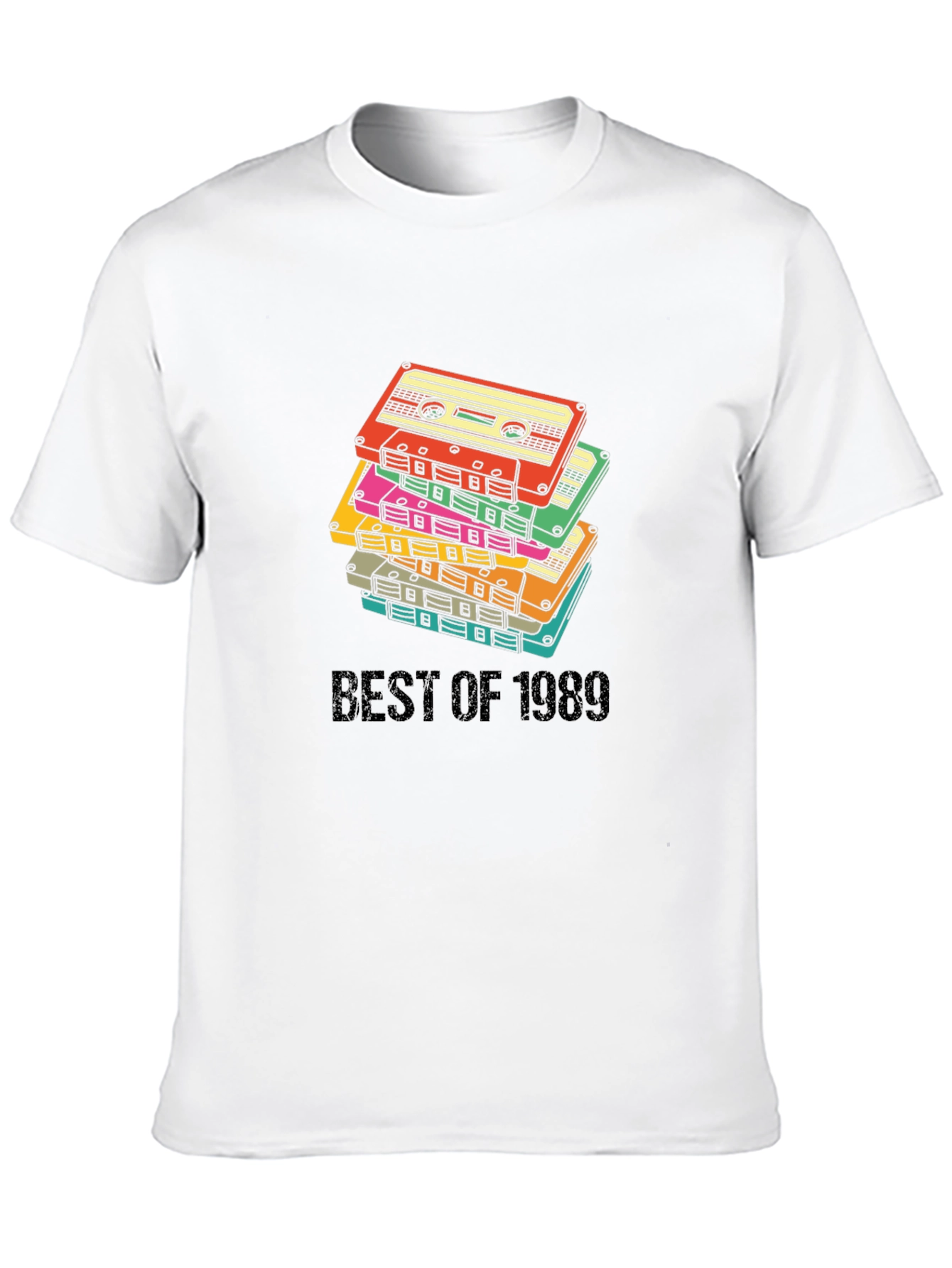 Best of 1989 Retro Cassette Stack T-Shirt