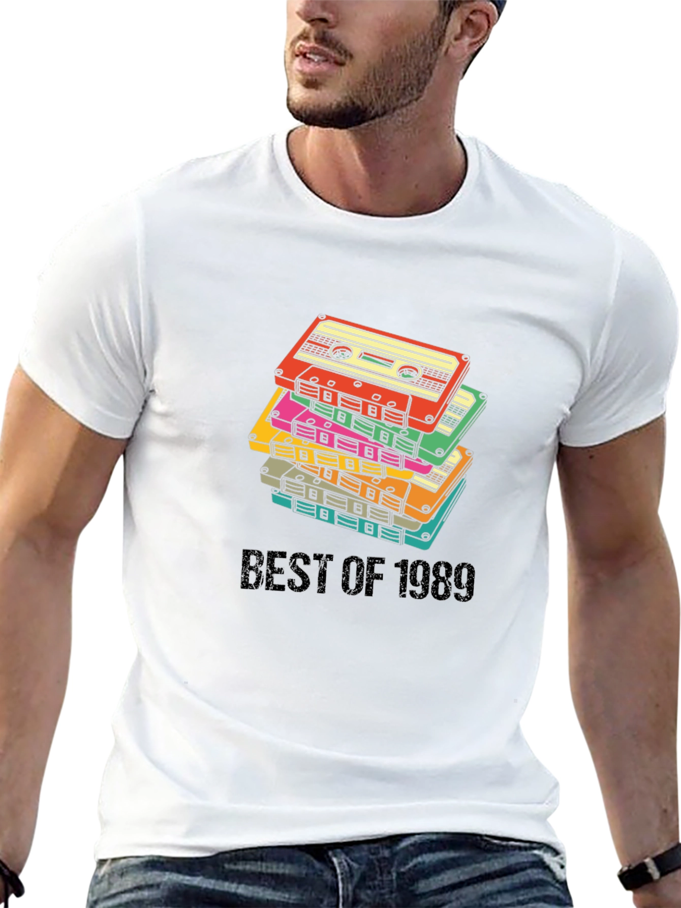 Best of 1989 Retro Cassette Stack T-Shirt