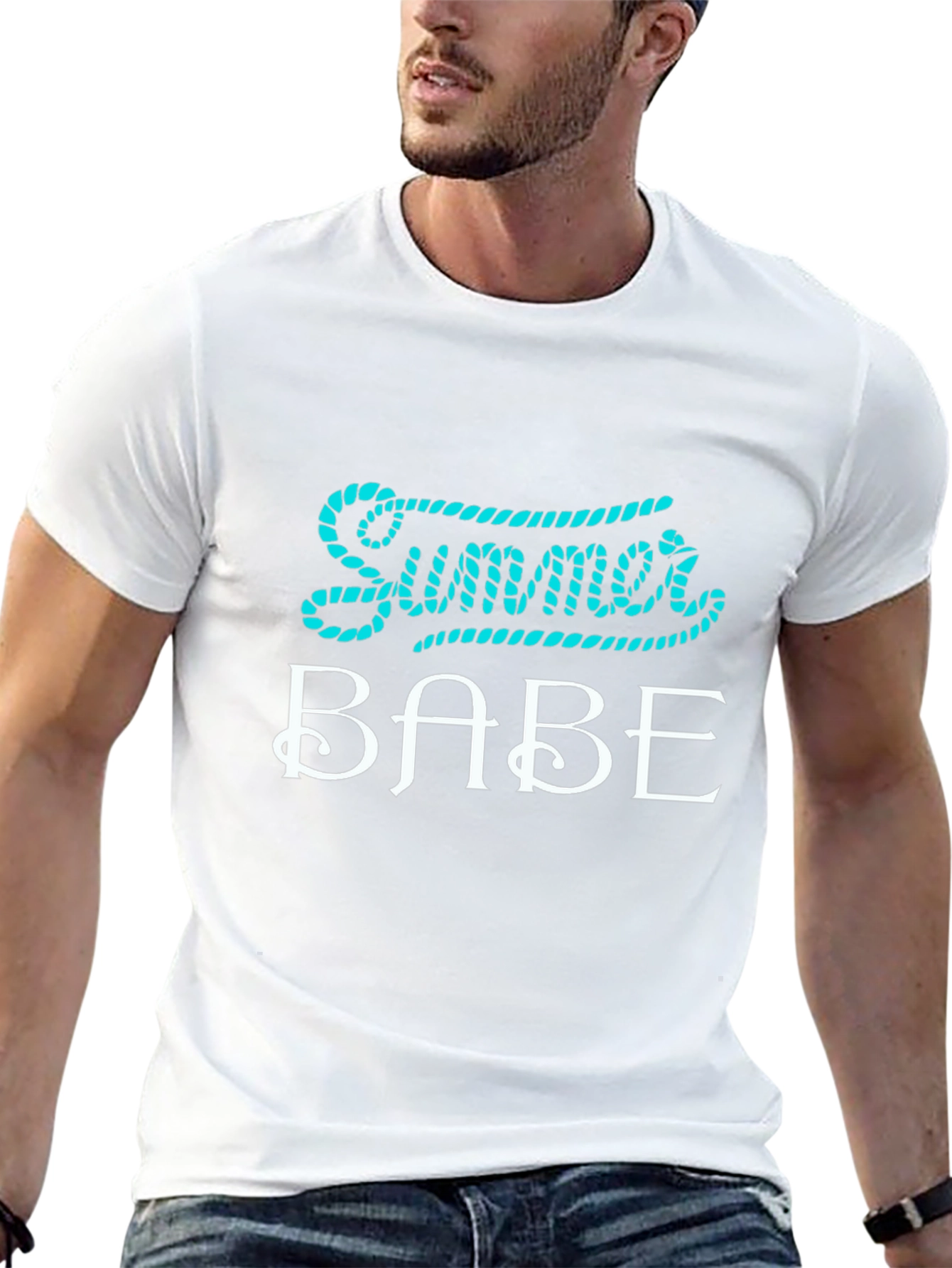 Summer Babe Graphic T-Shirt - Casual Black Tee