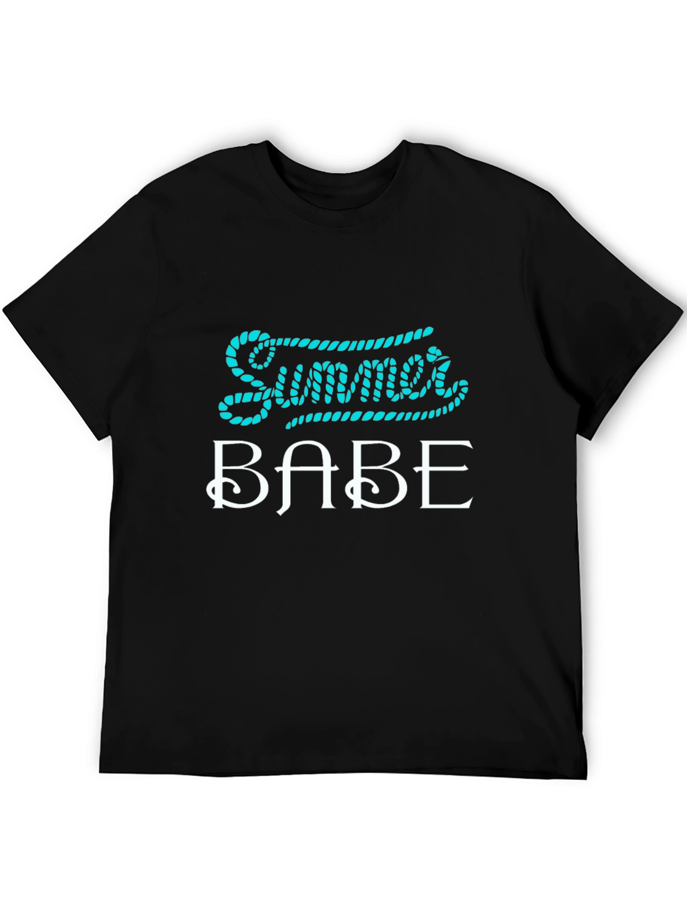 Summer Babe Graphic T-Shirt - Casual Black Tee