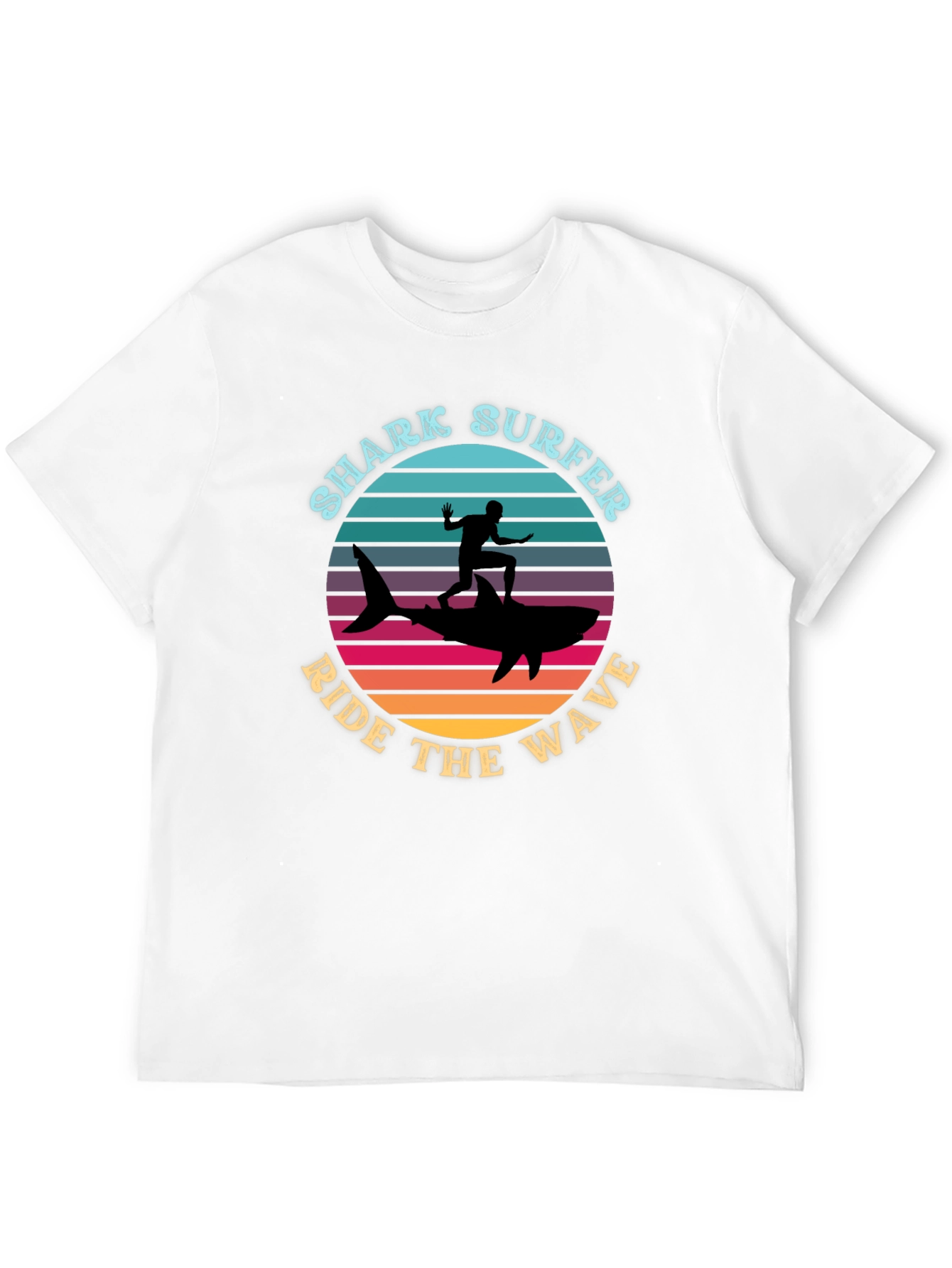 Shark Surfer T-Shirt - Ride the Wave