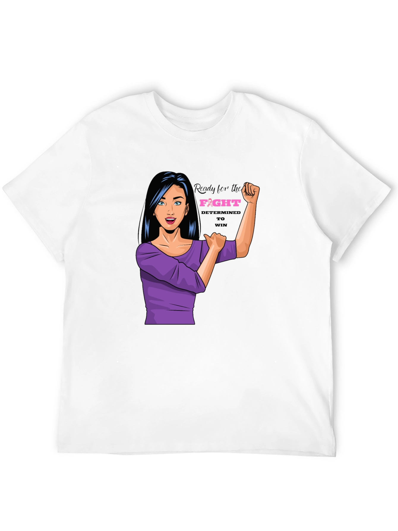 Empowered Woman Graphic Tee - Breast Cancer Awareness