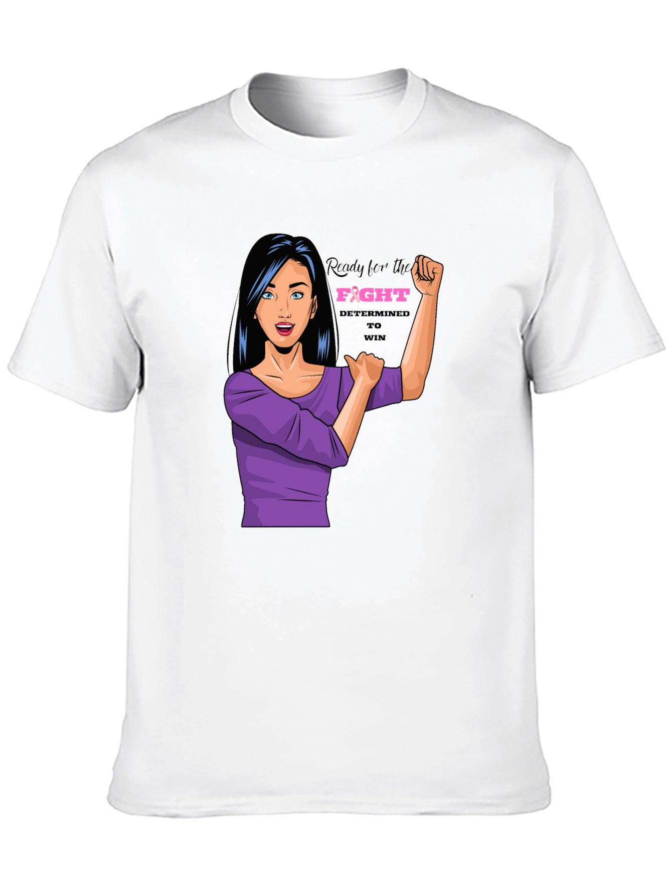Empowered Woman Graphic Tee - Breast Cancer Awareness