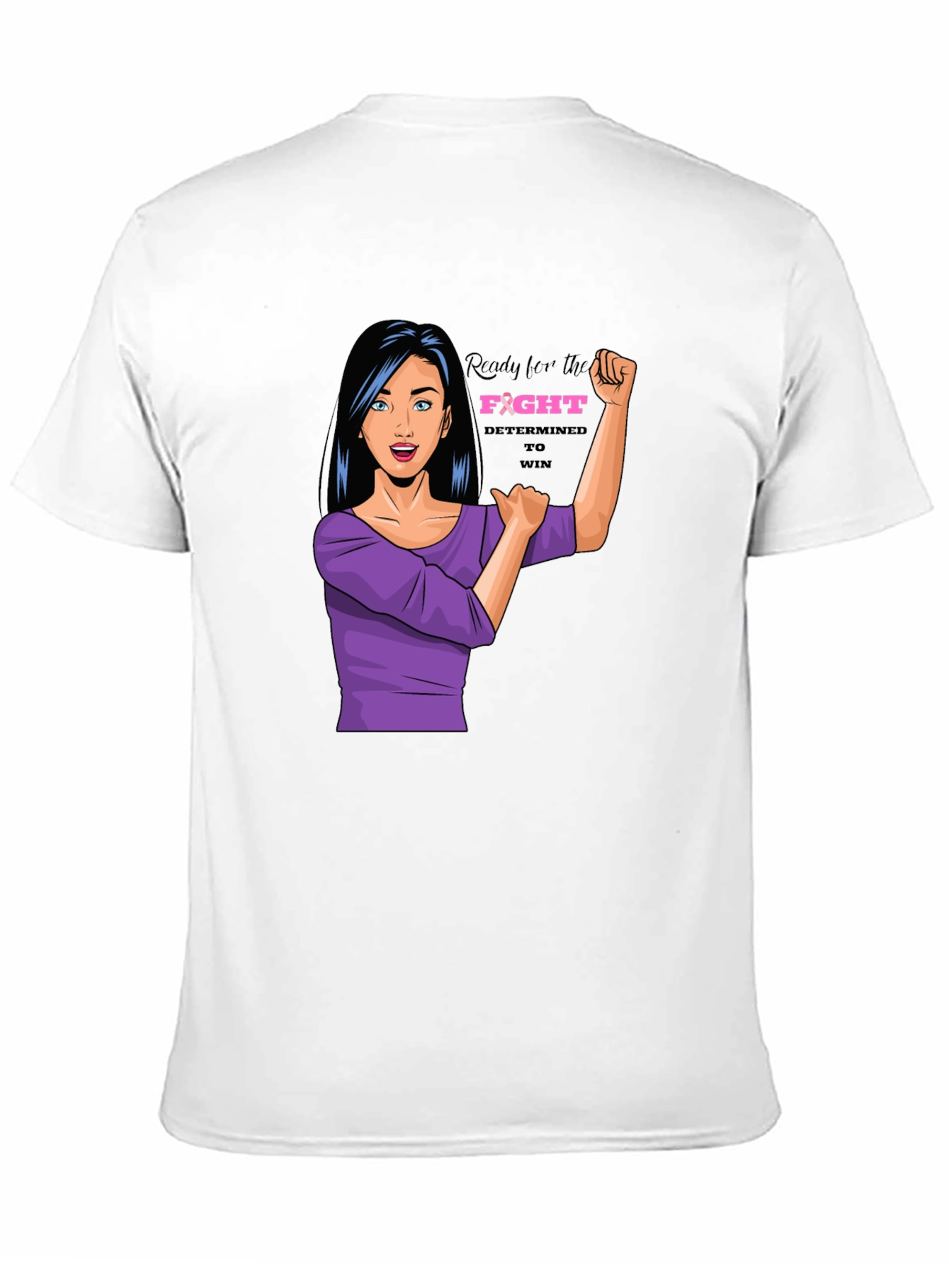 Empowered Woman Graphic Tee - Breast Cancer Awareness