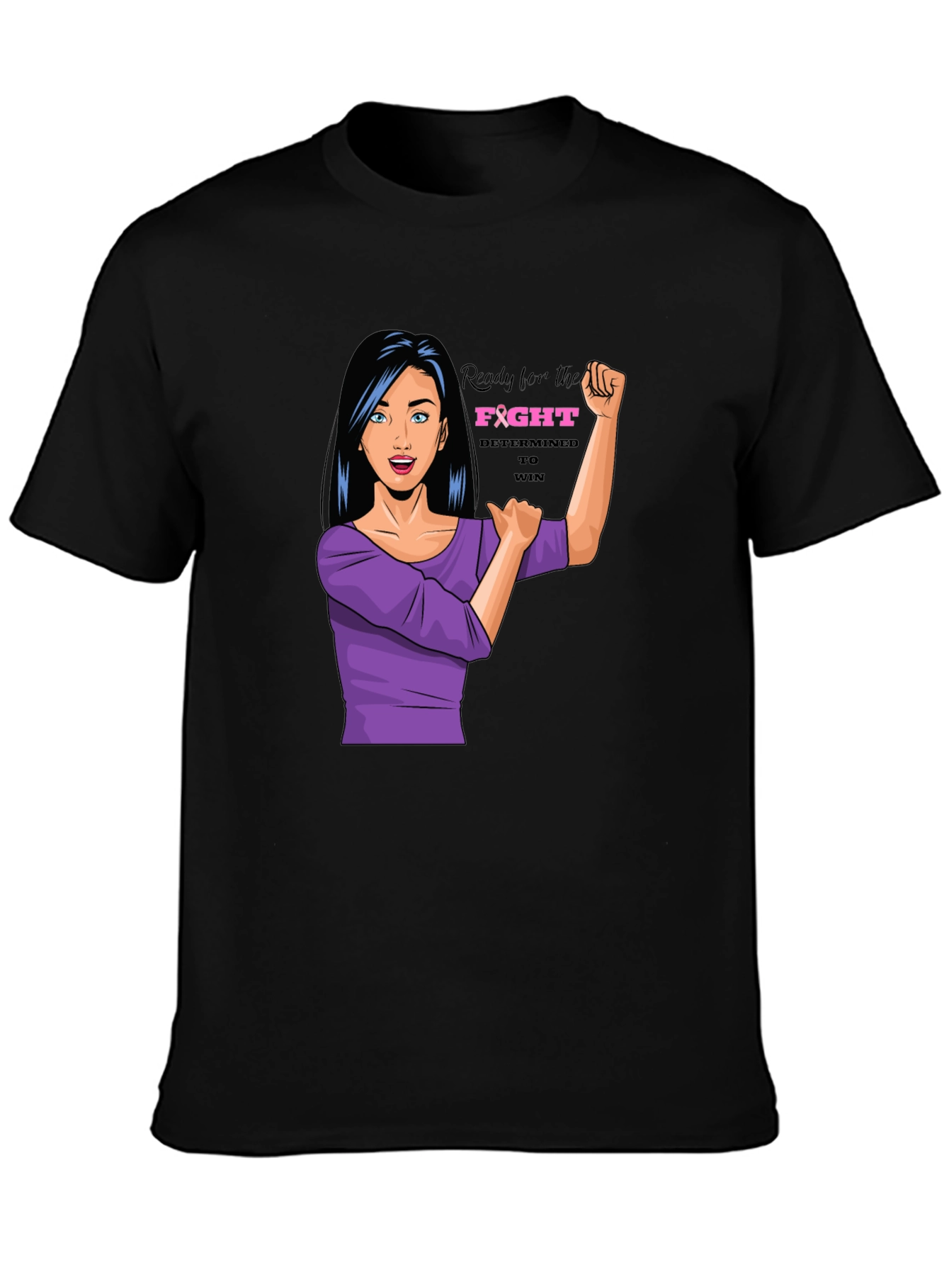 Empowered Woman Graphic Tee - Breast Cancer Awareness
