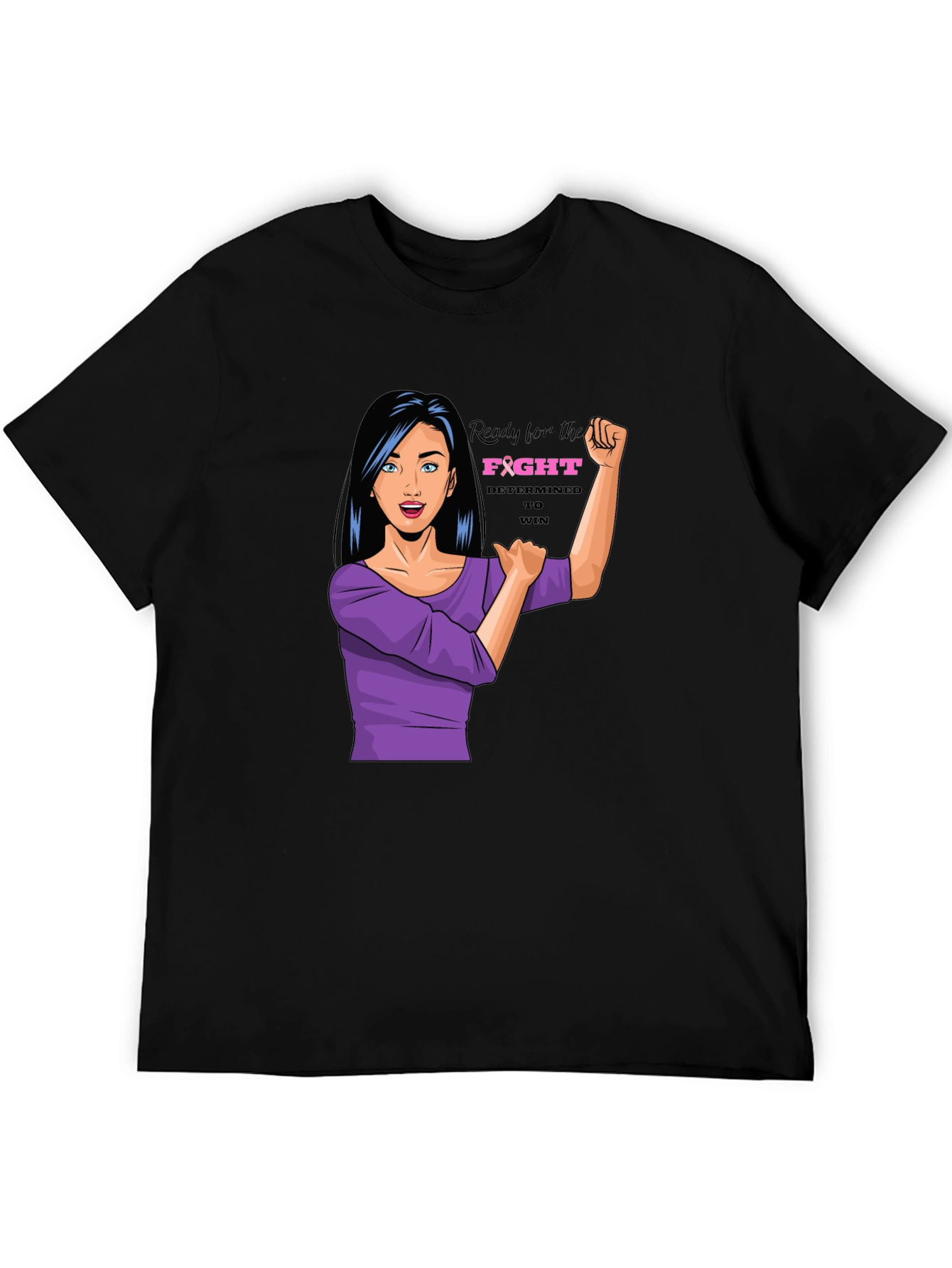 Empowered Woman Graphic Tee - Breast Cancer Awareness