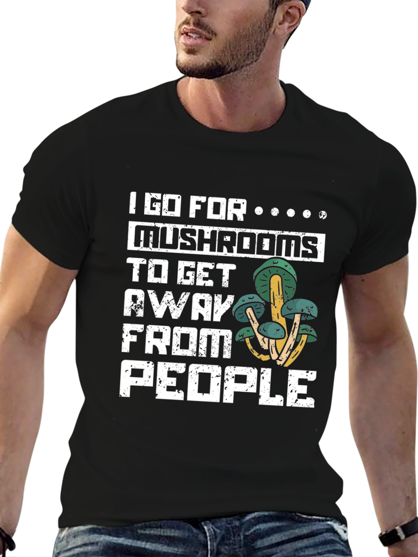 Mushroom Lover T-Shirt - Introvert Humor Tee