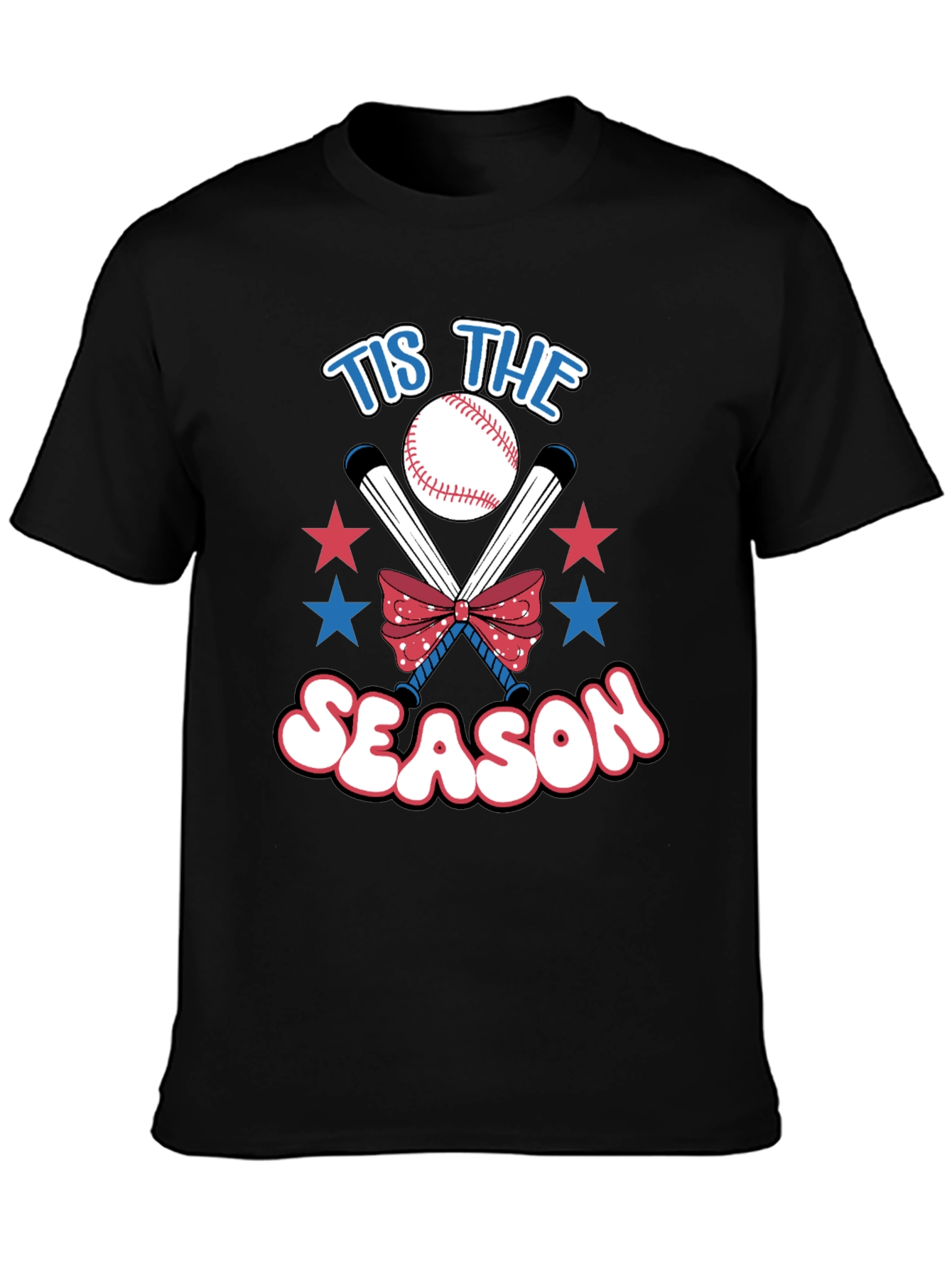 Tis The Season Baseball Graphic Tee