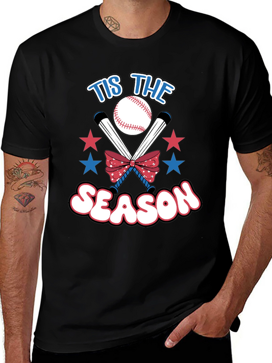 Tis The Season Baseball Graphic Tee