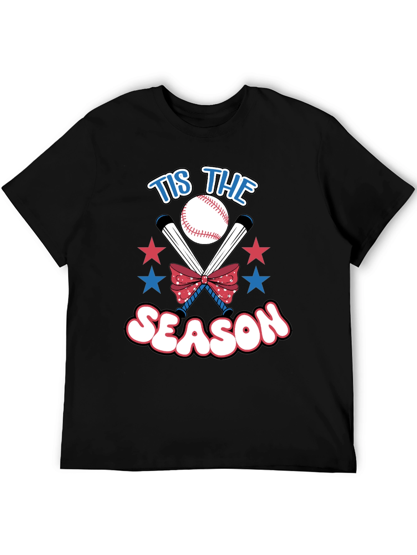Tis The Season Baseball Graphic Tee