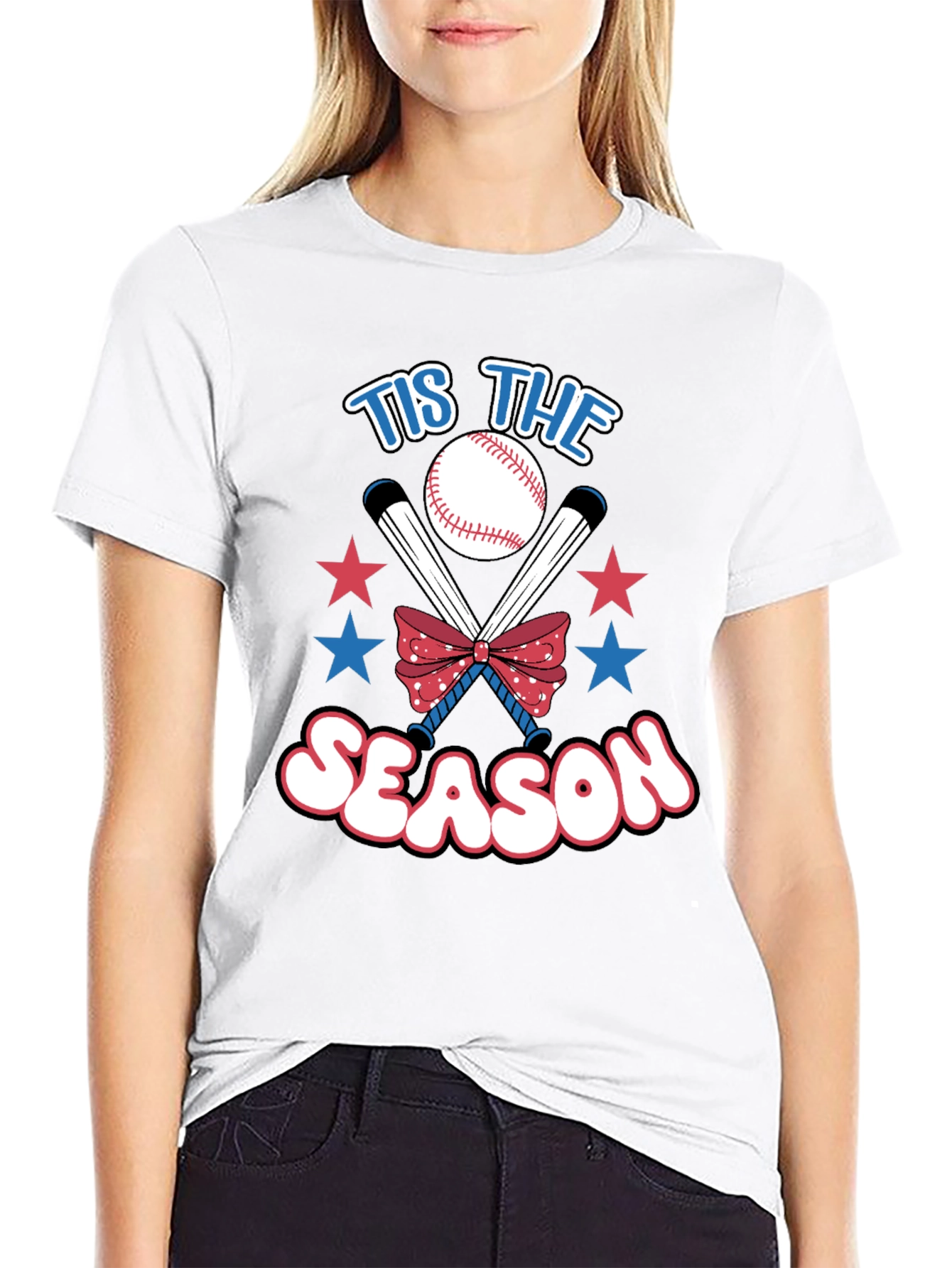 Tis The Season Baseball Graphic Tee