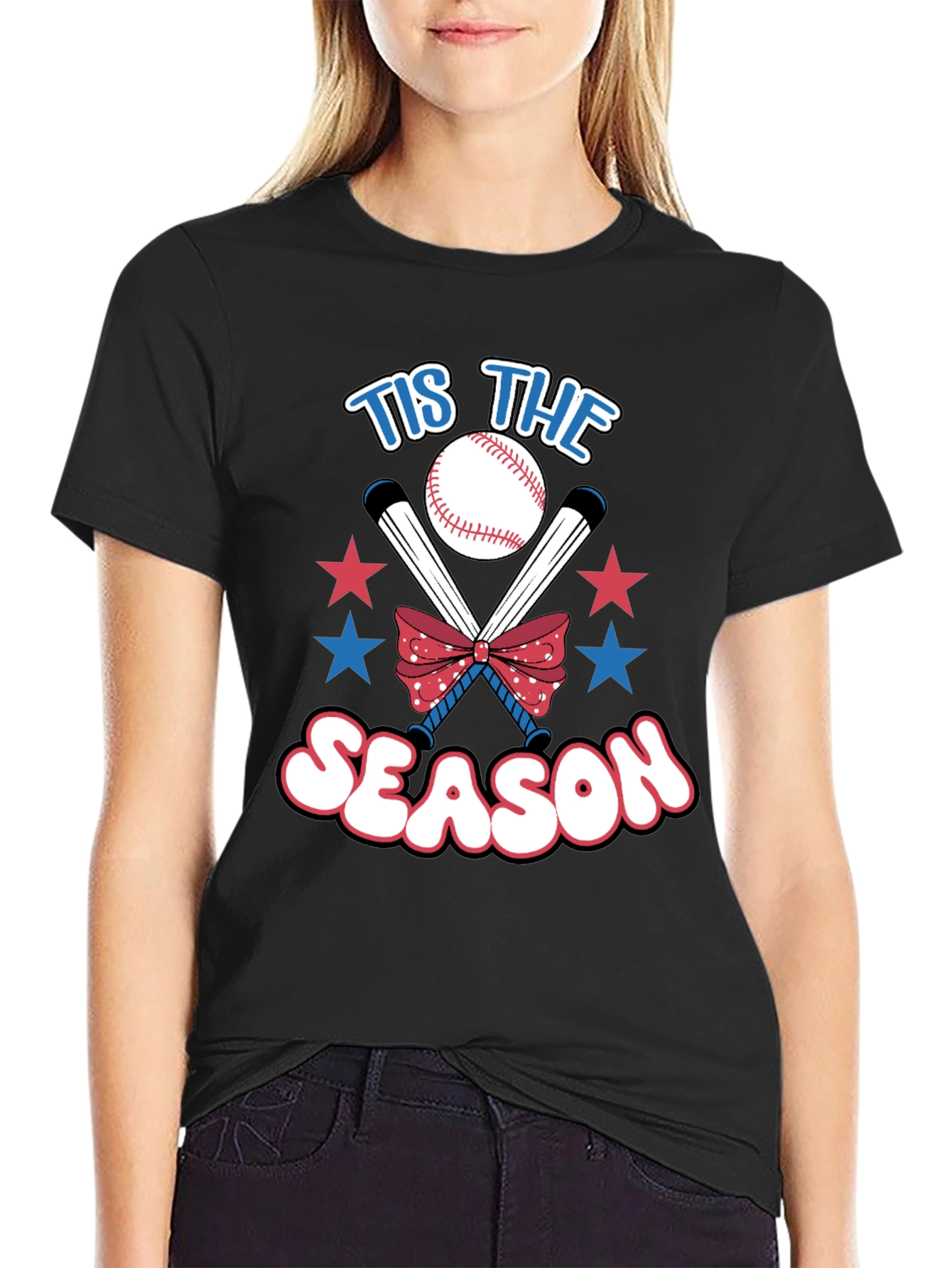 Tis The Season Baseball Graphic Tee
